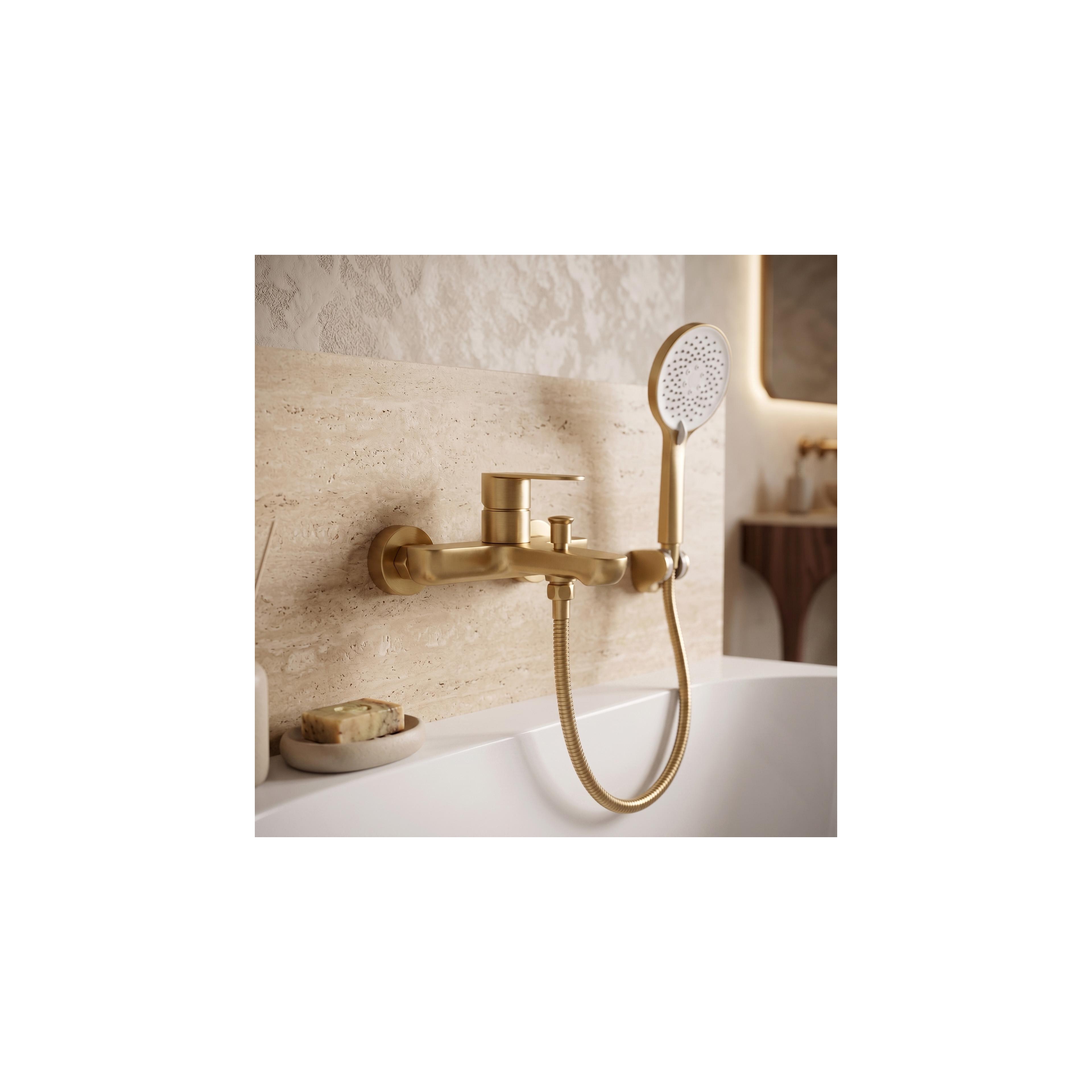 Bath faucet REA Logan Brush Gold
