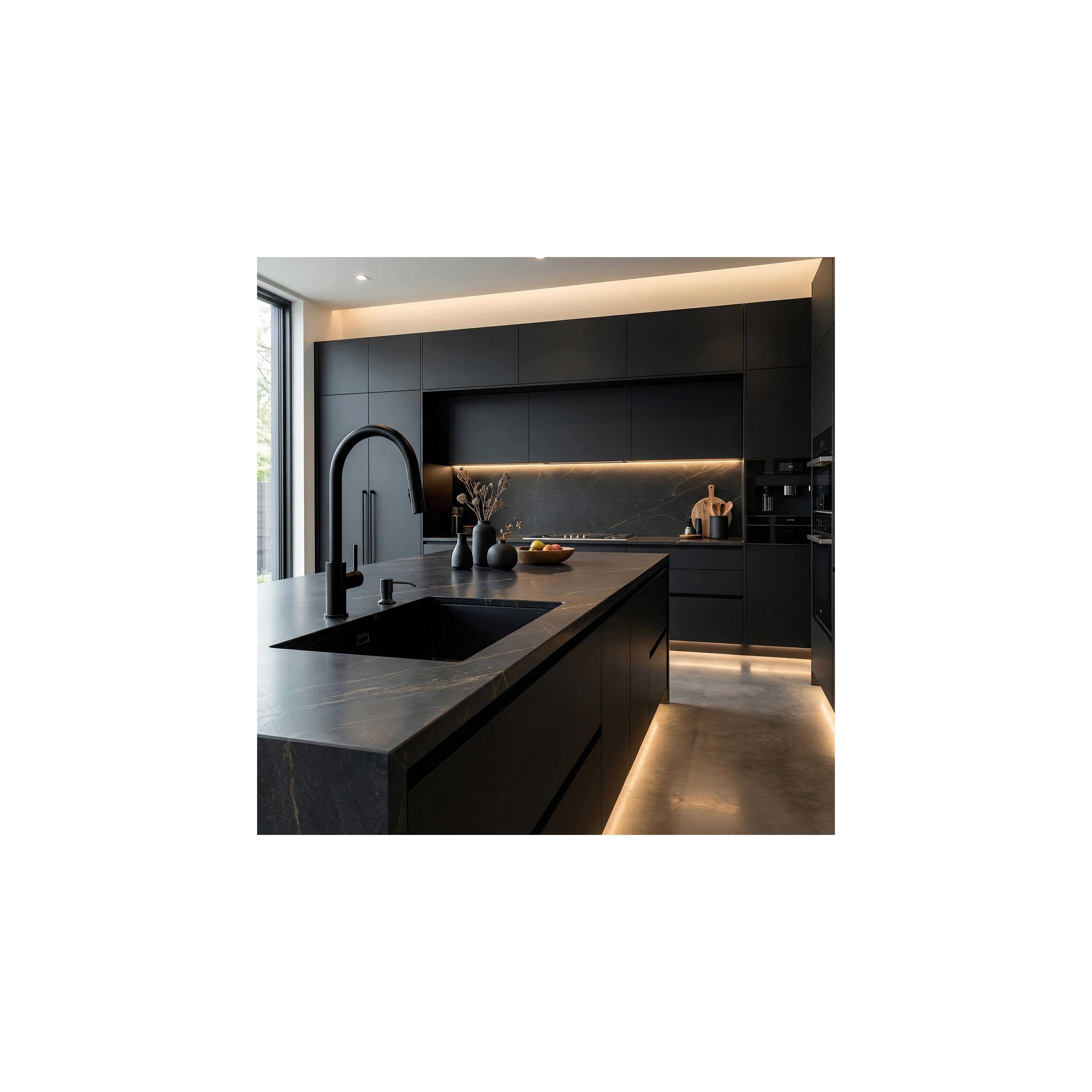 Detergent dispenser for sinks Rea LON Black