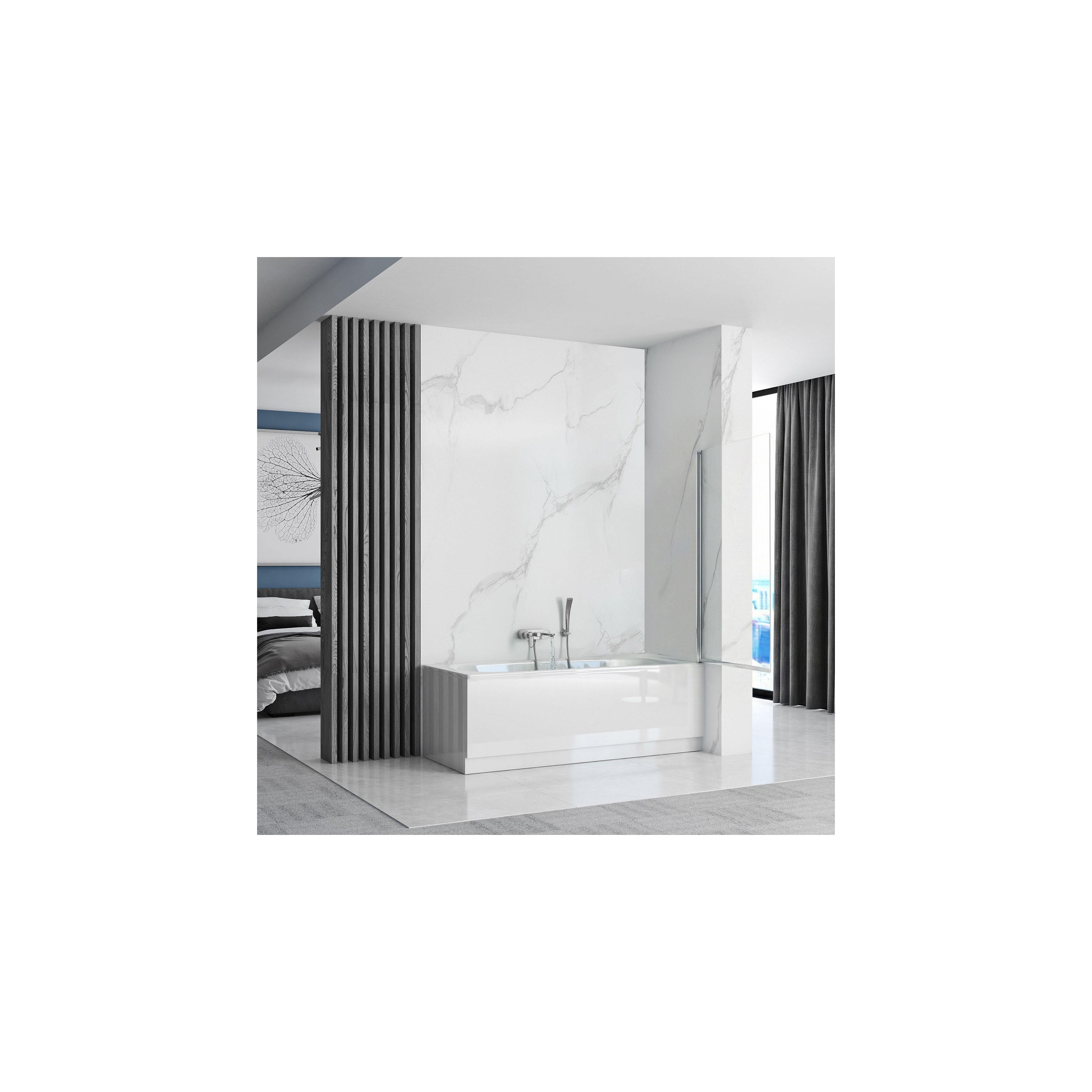 Pare-baignoire Mobile Rea Lagos 70 Chrome