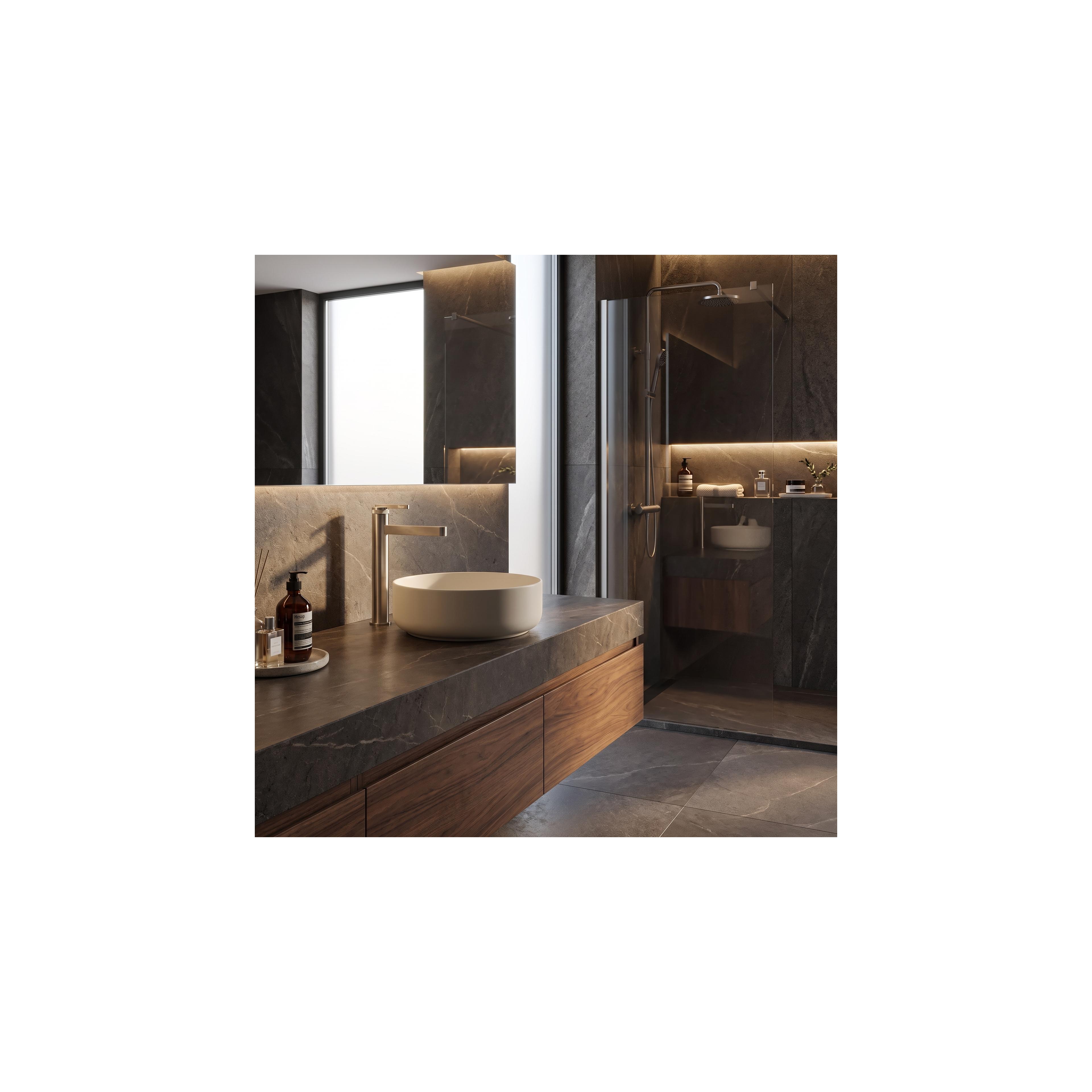 Robinet de salle de bain Rea Grace Brush Nickel High