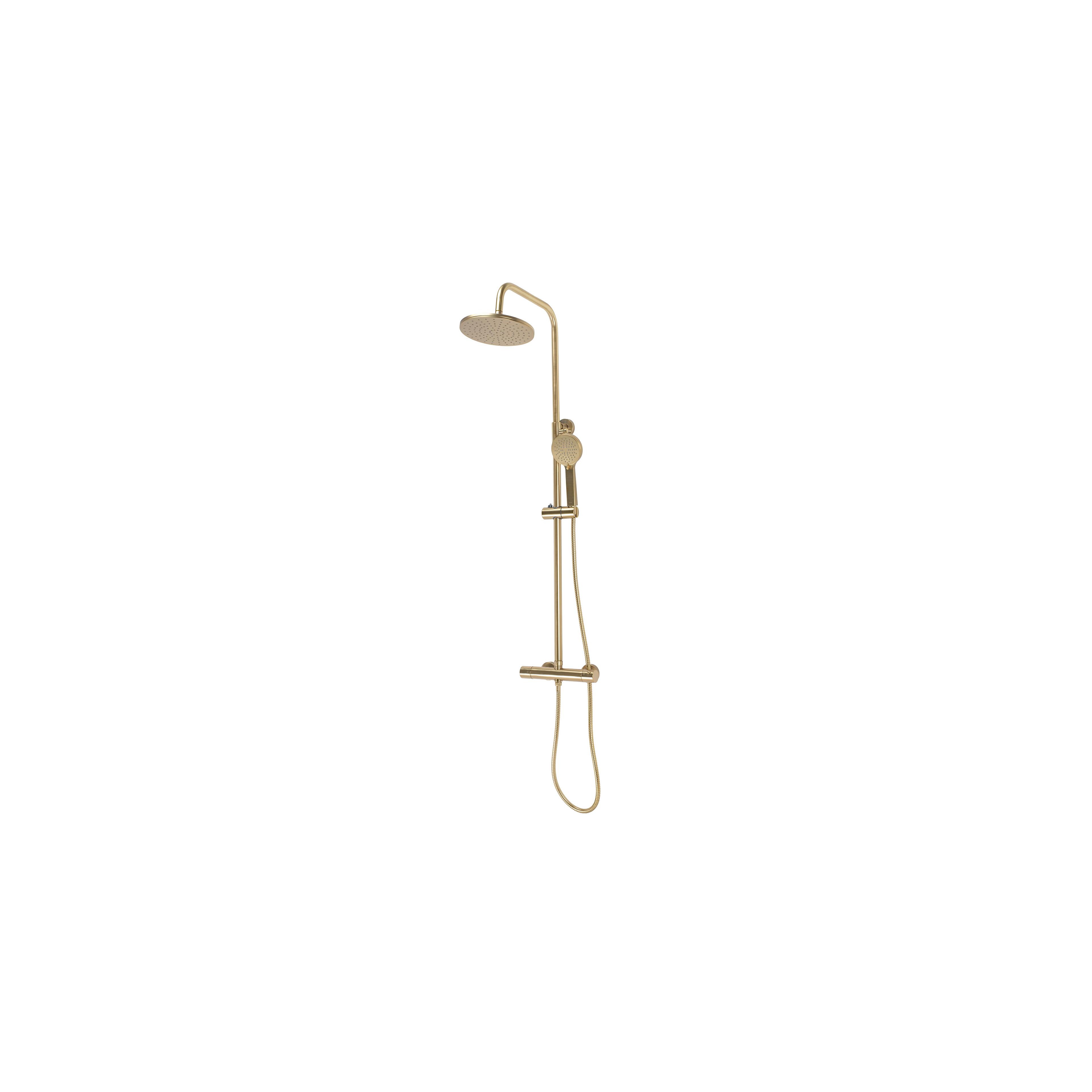 DUŠAS KOMPLEKTS AR TERMOSTATU Rea PAROT Brushed Gold