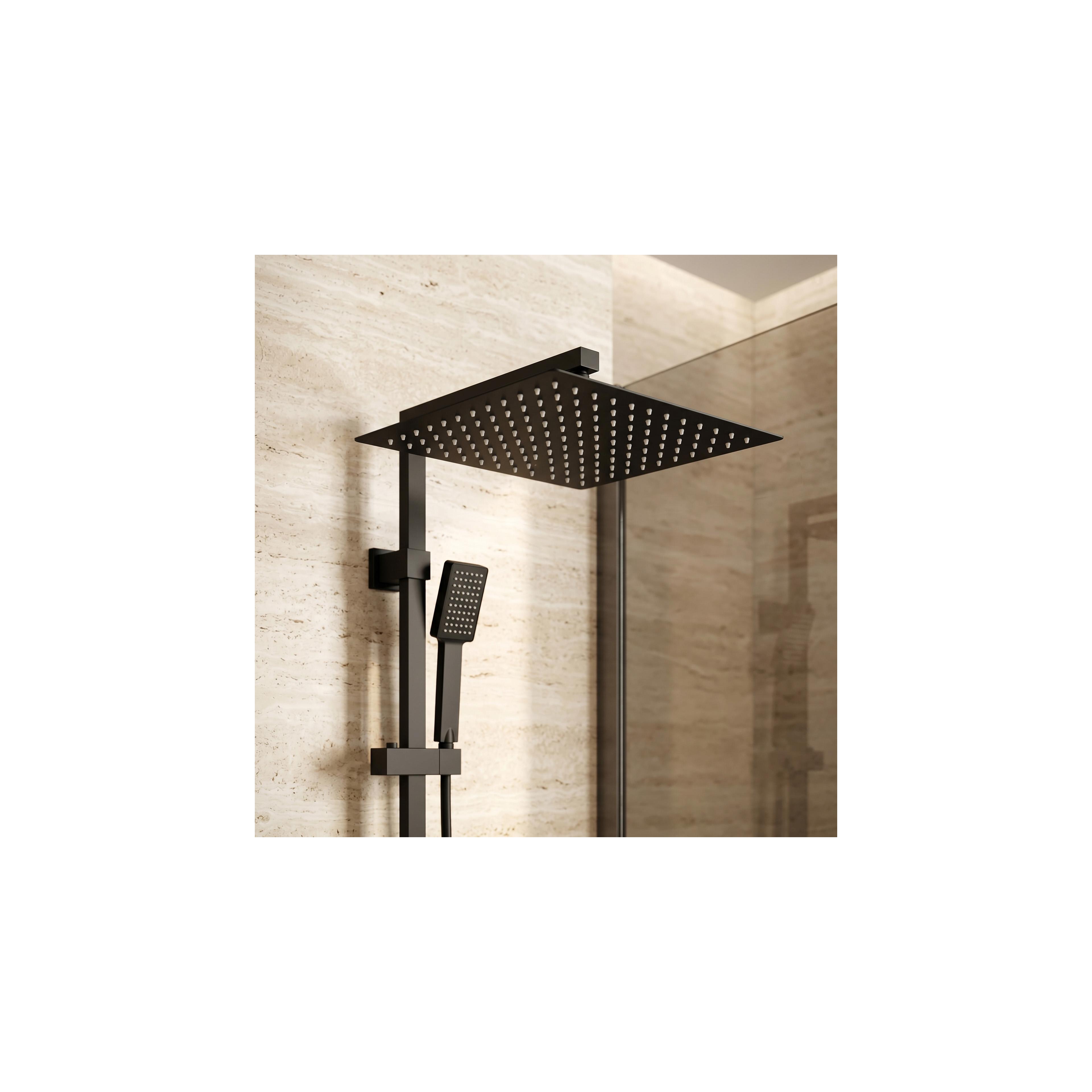 Quadratische Regendusche REA JS-P015B 30cm Black