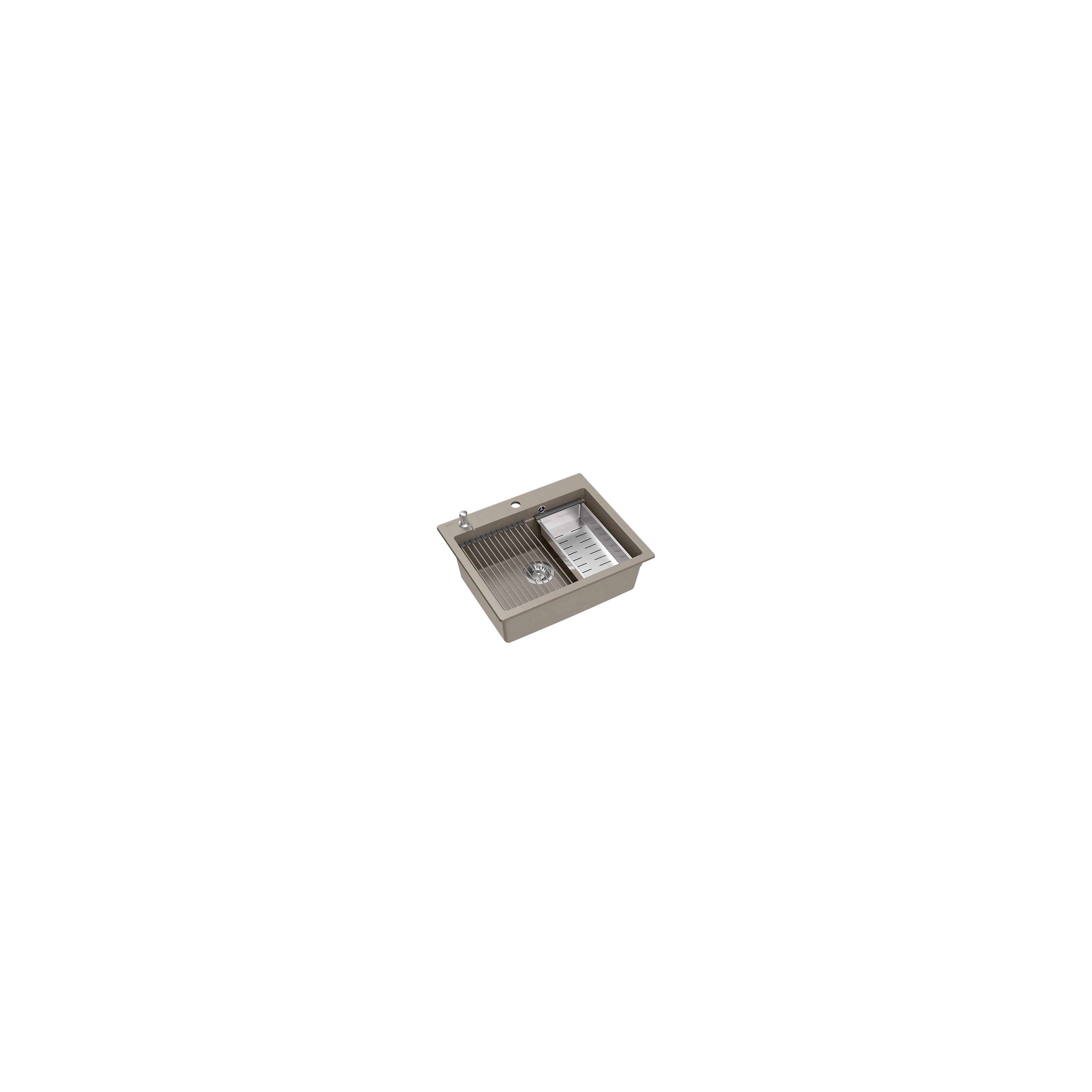 évier en granit KURT 110 WORKSTATION BEIGE