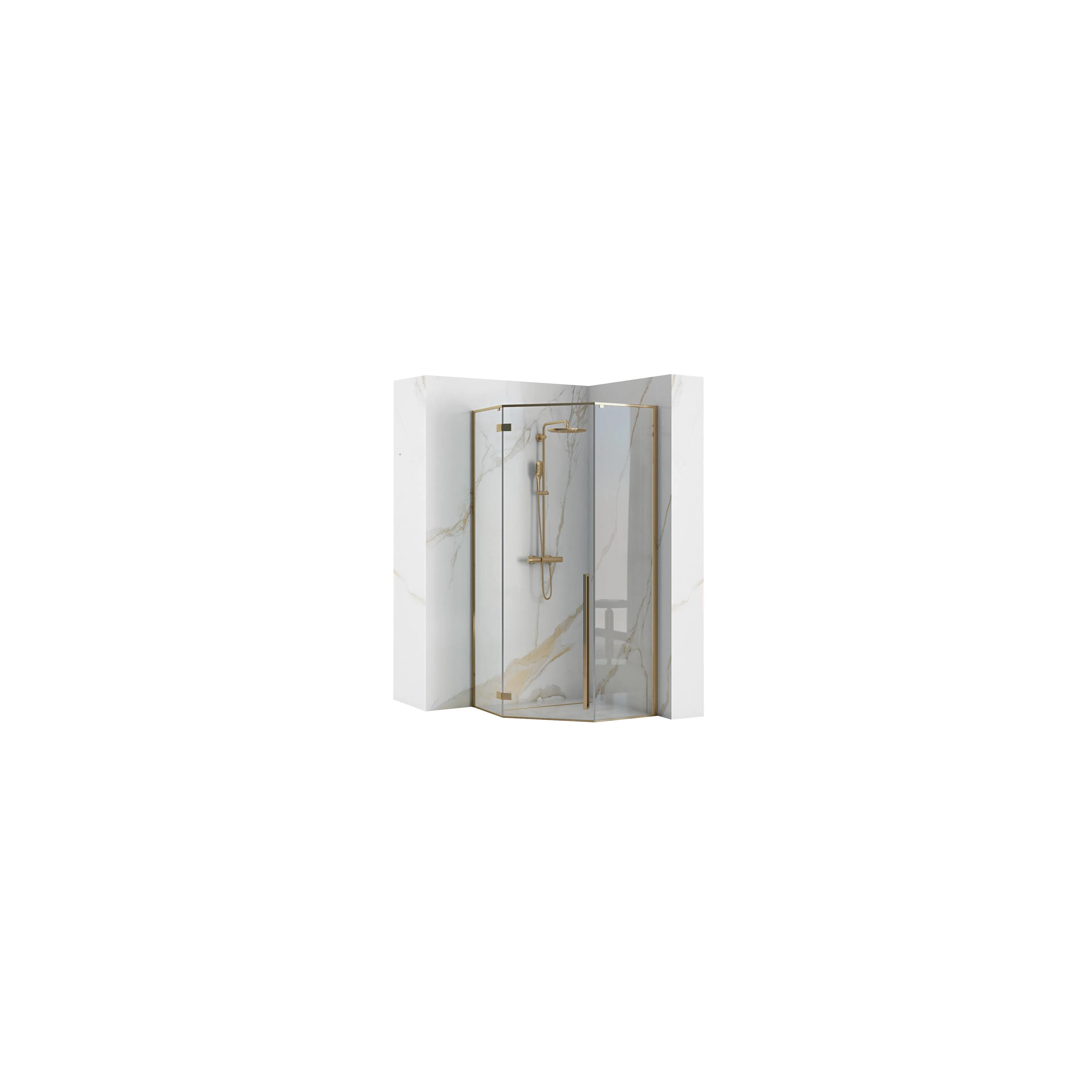 Cabina de dus DIAMOND GOLD  90x90 cm