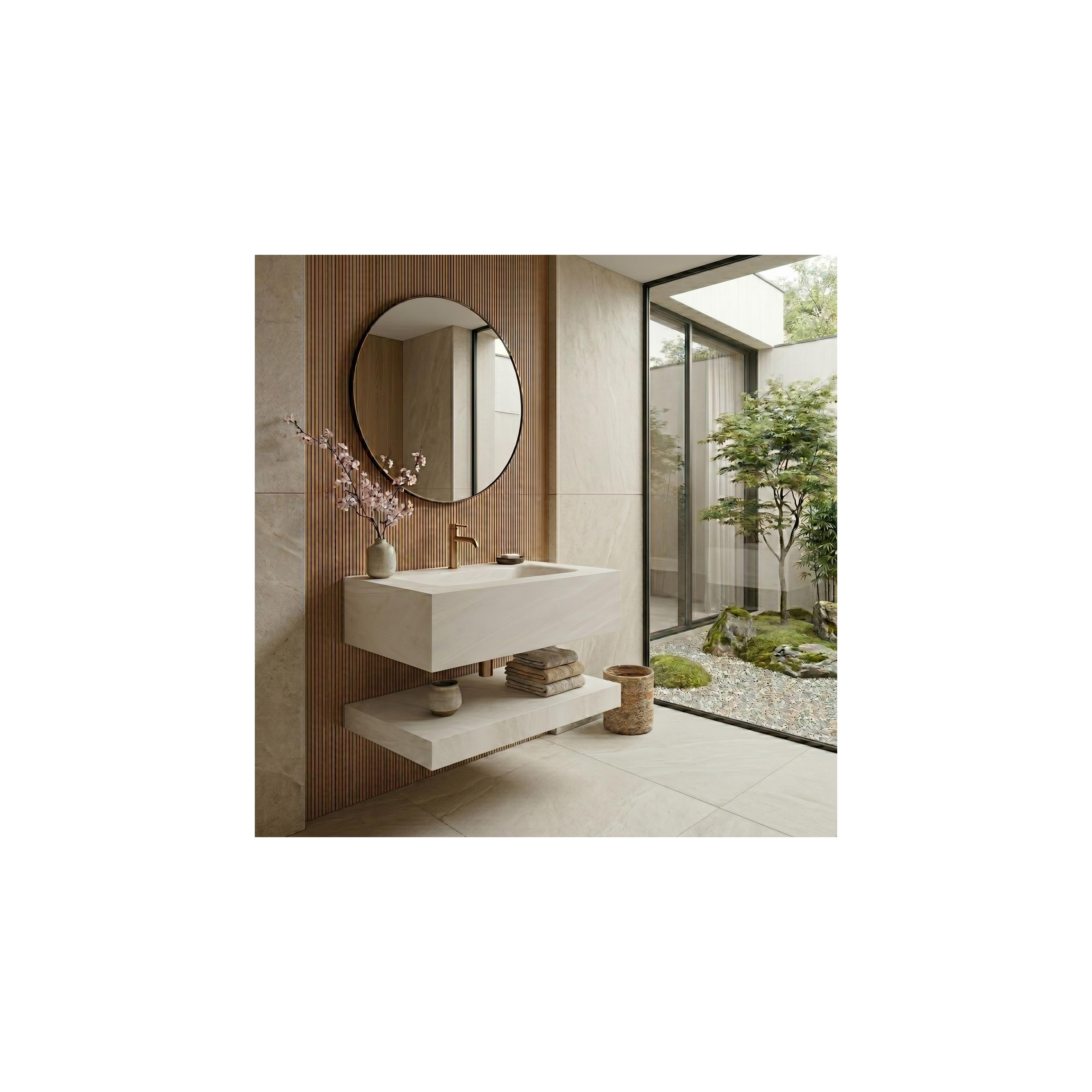 Wandwaschbecken mit Ablage Rea Apollo Gran Cloud Sky 70