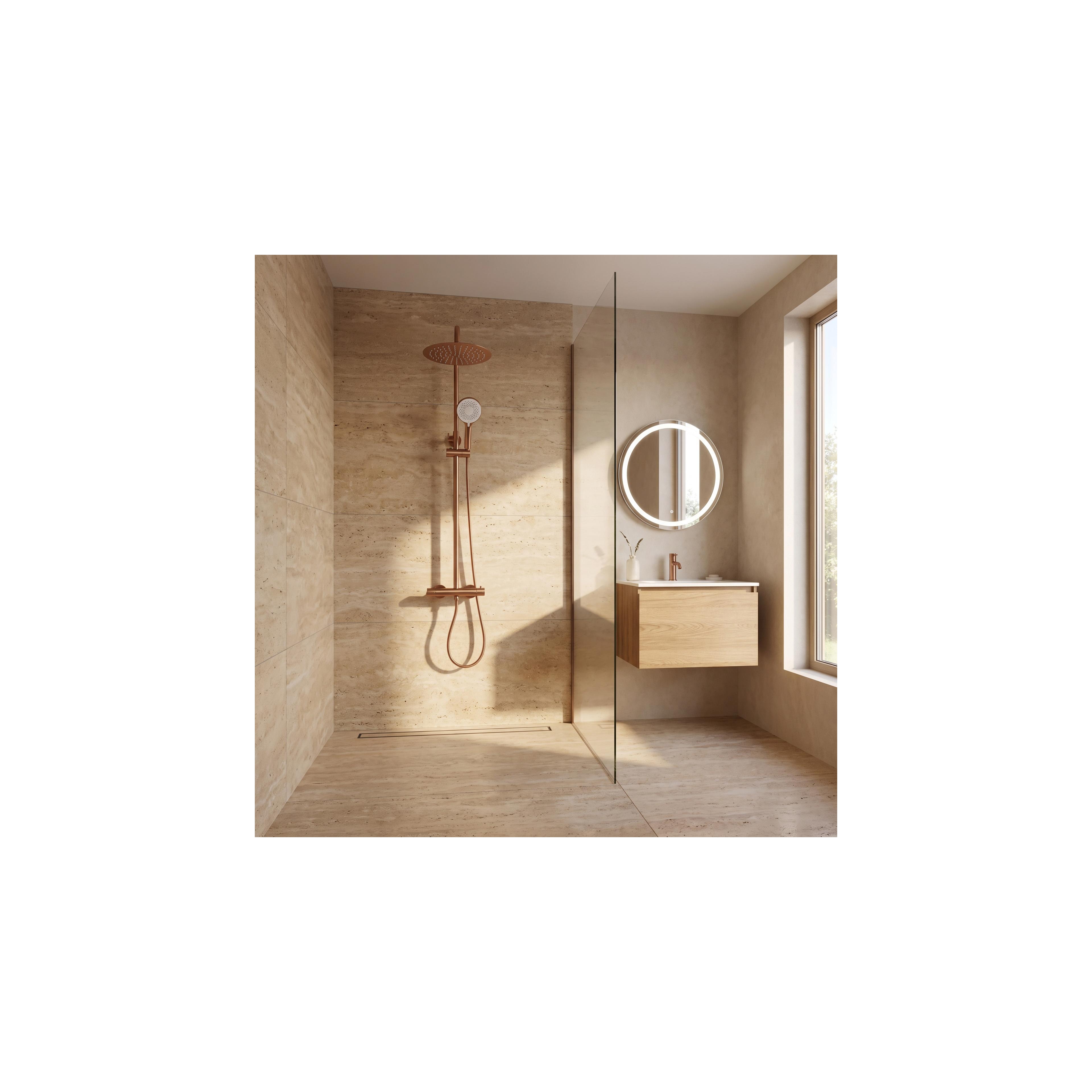 Душ система с Термостат Rea Drop Brush Copper