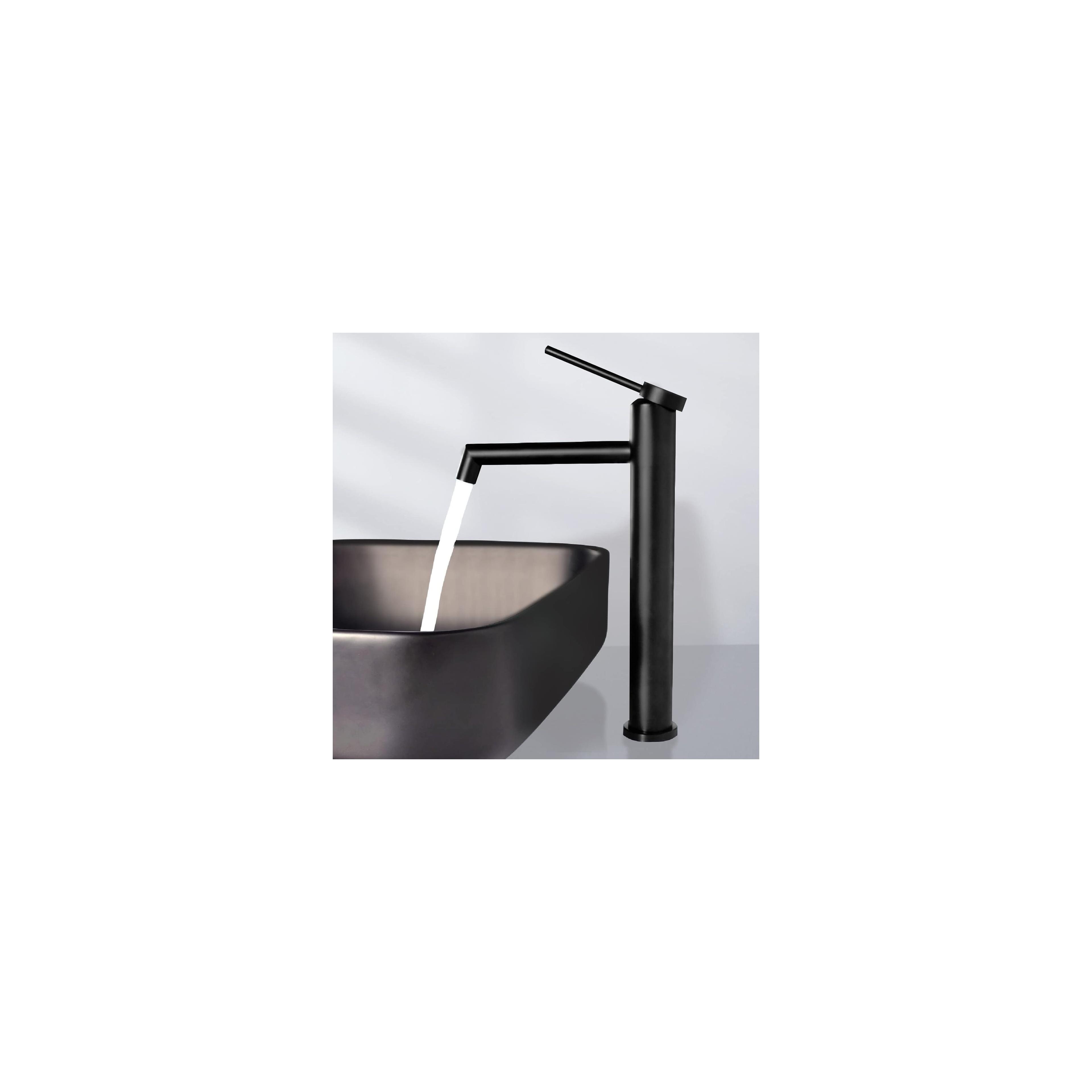 Bateria umywalkowa Rea Foss czarna wysoka