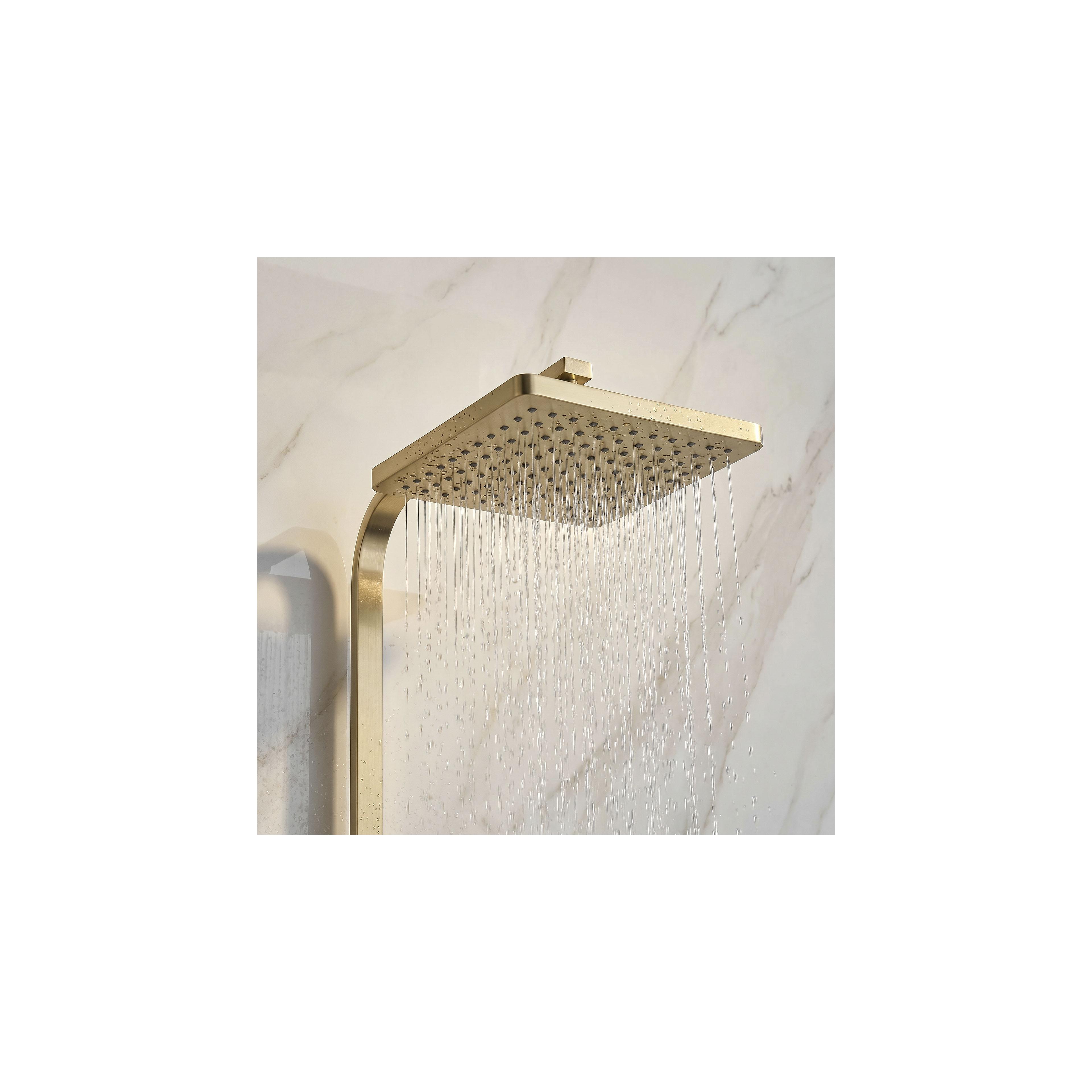 Zestaw natryskowy Rea Atrium Brush Gold