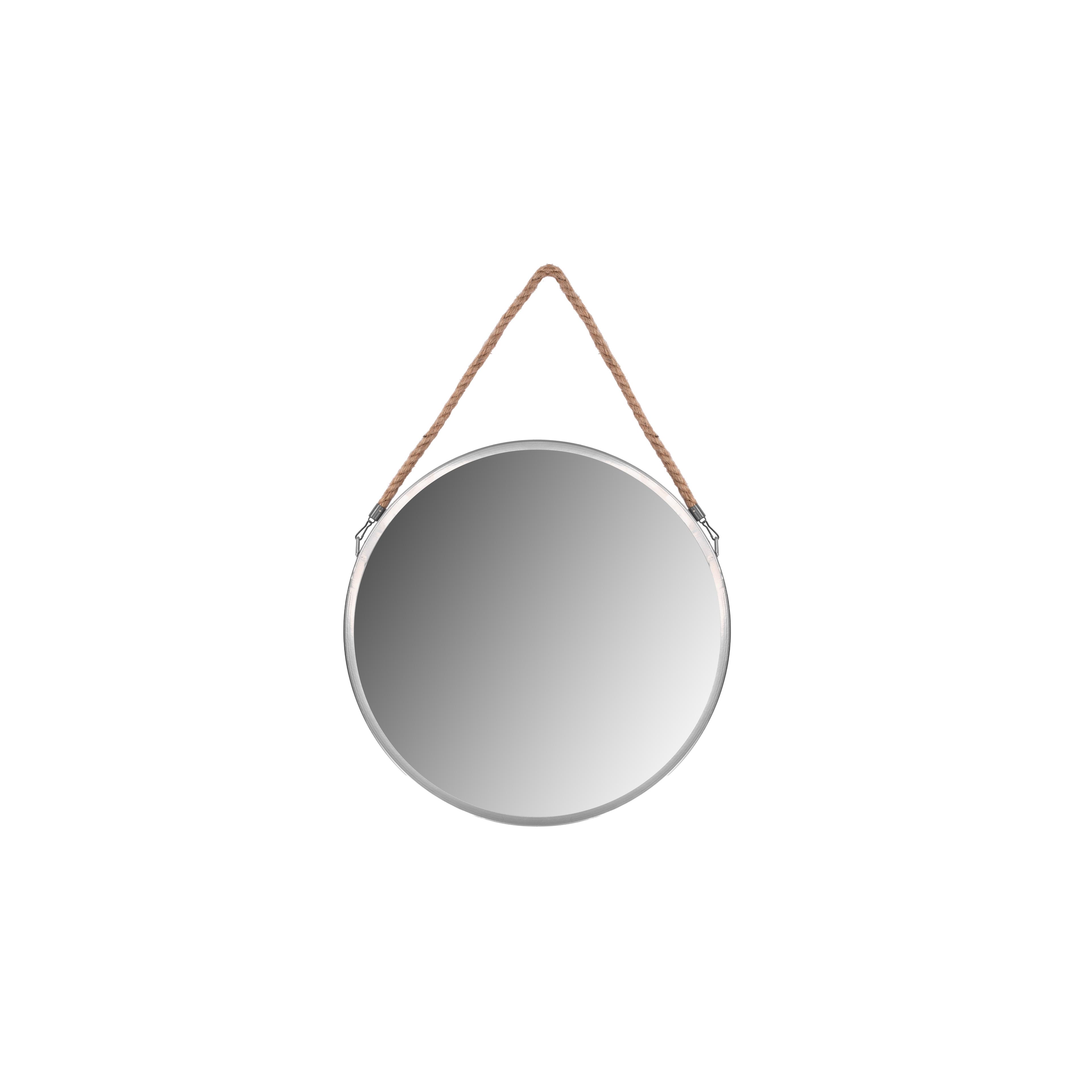 OKRUHLE ZRKADLO 40CM silver KLMH-0410S-1