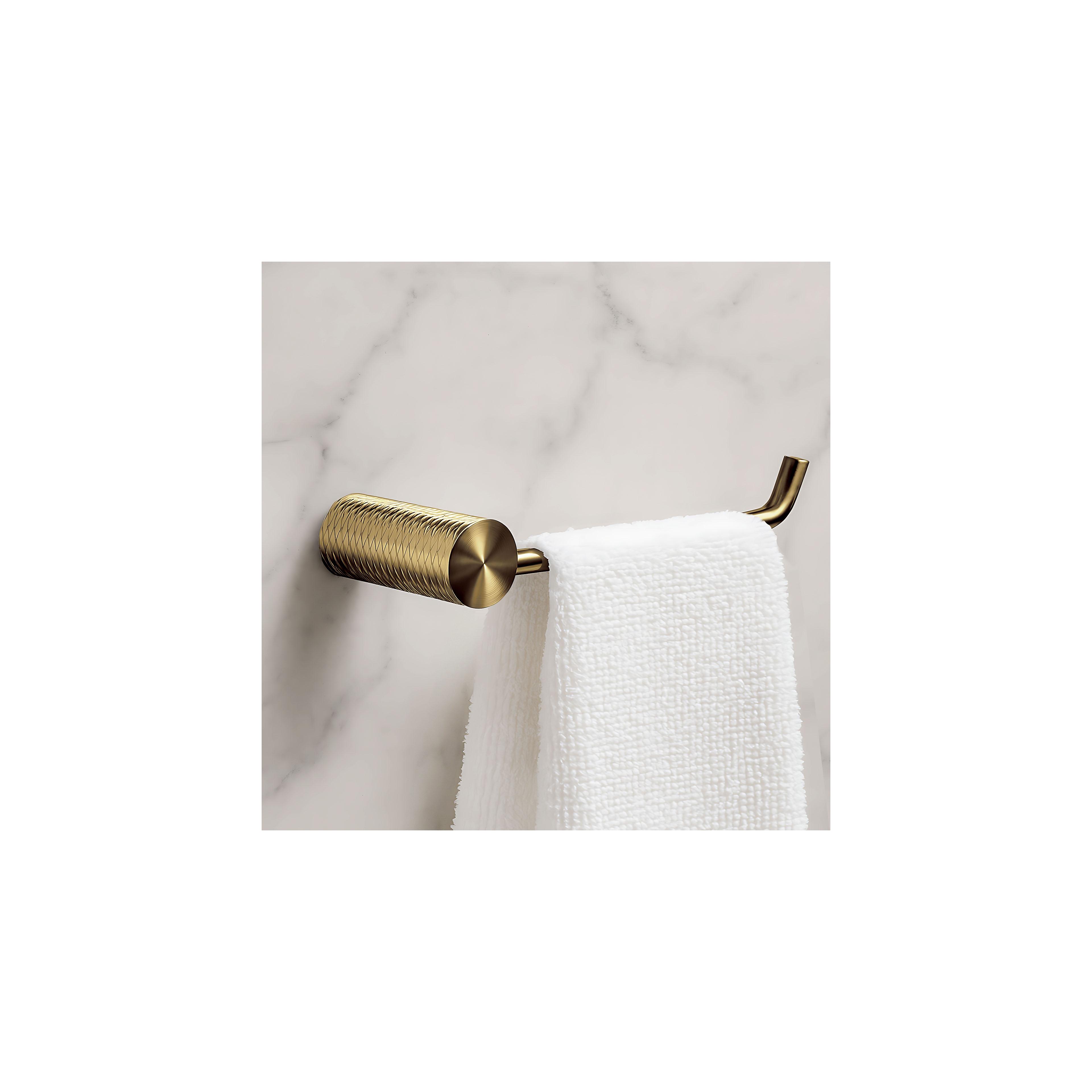 Cabide de banheiro com braço único 9711A Prism Brush Gold