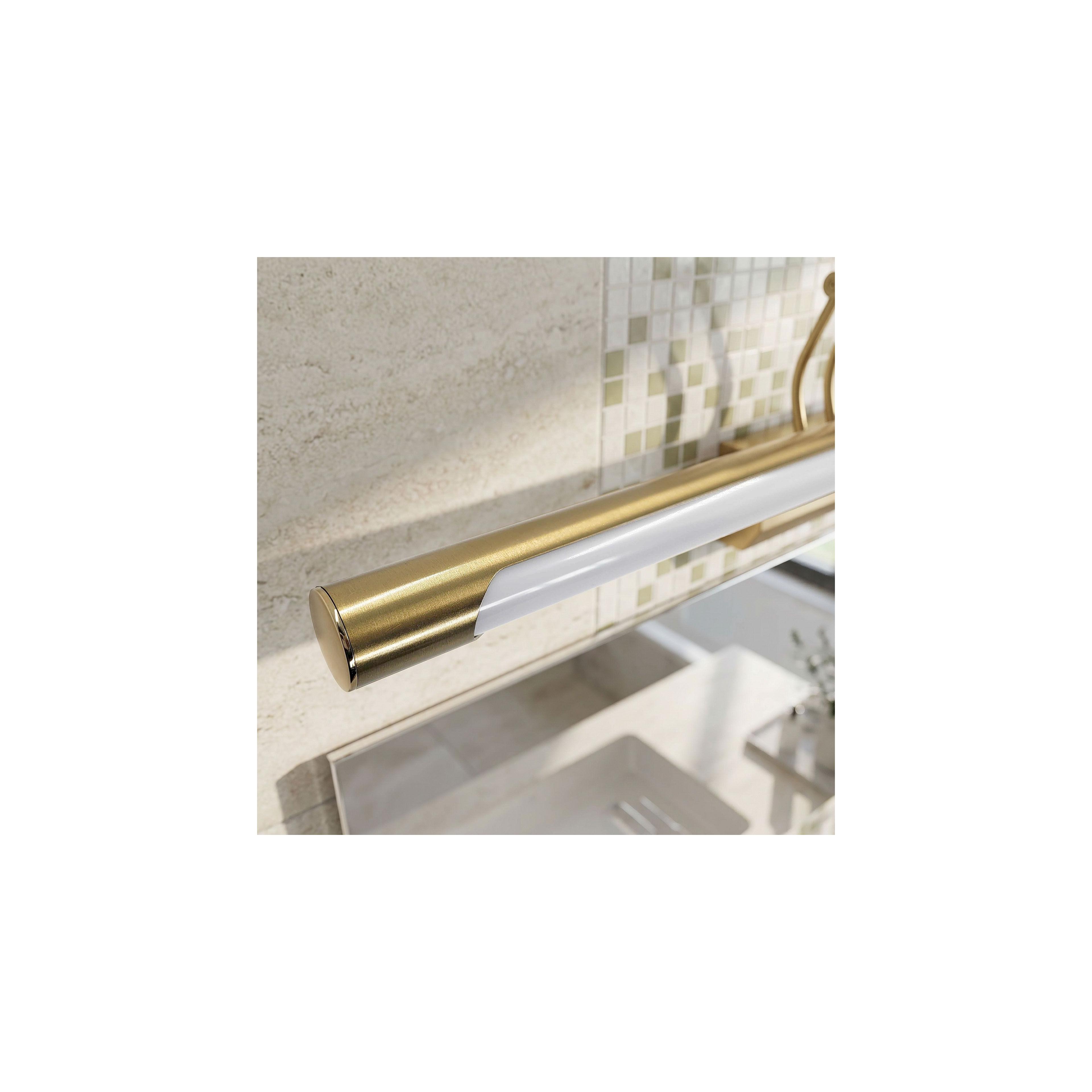 Bad LED-Wandleuchte SWE022-1W 42cm Brush Gold