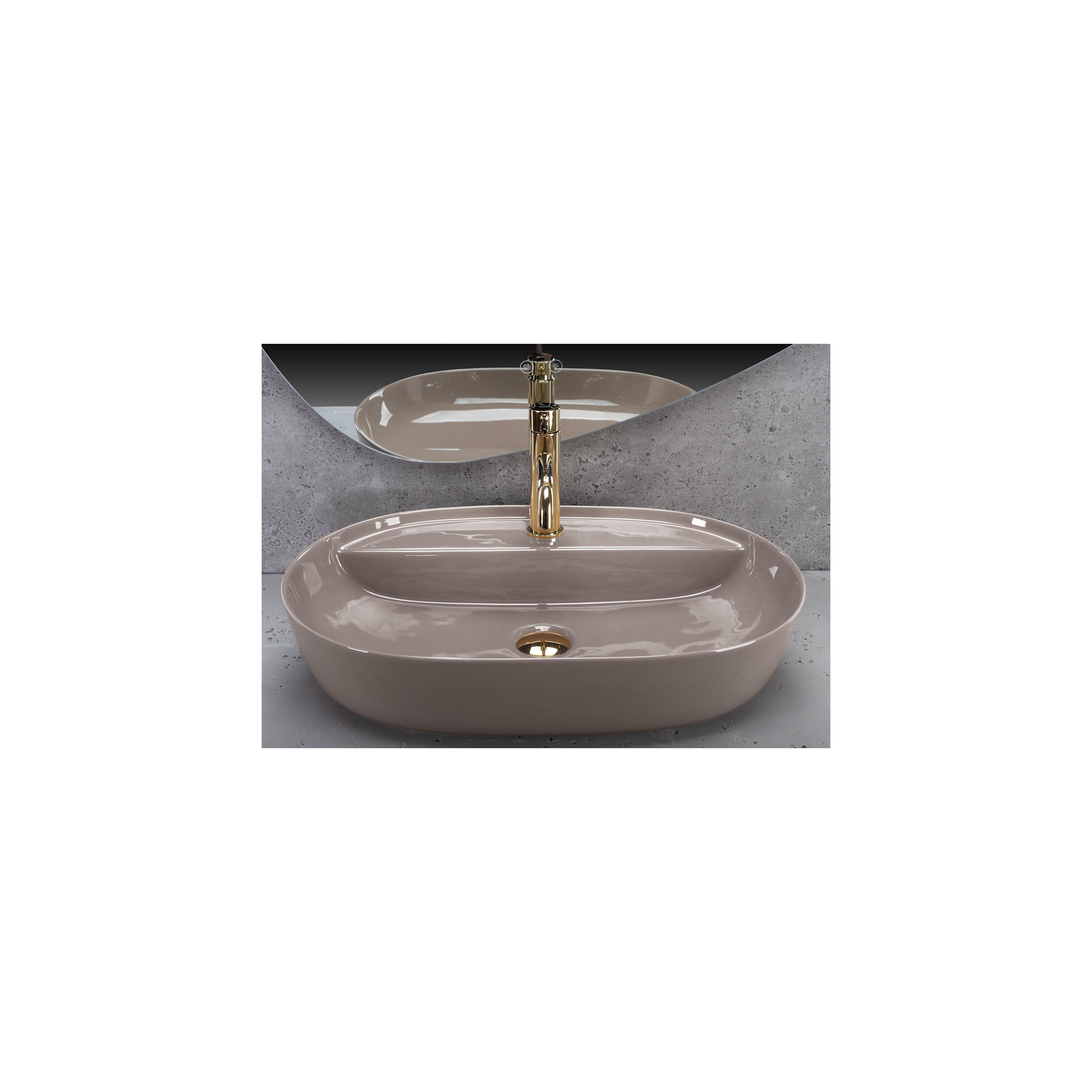 Umywalka REA Aura 61 Beige Shiny