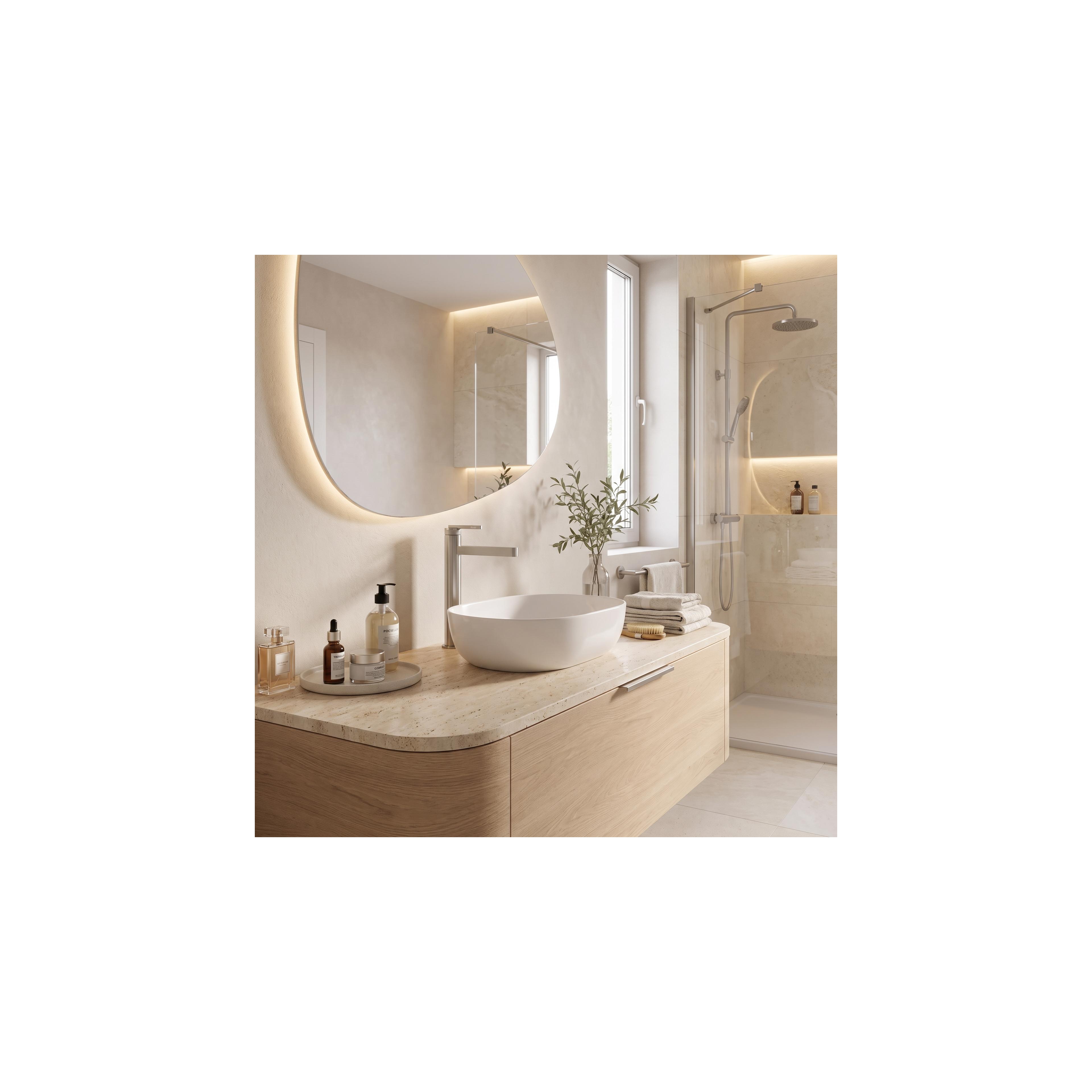 Robinet de salle de bain Rea Grace Brush Nickel High