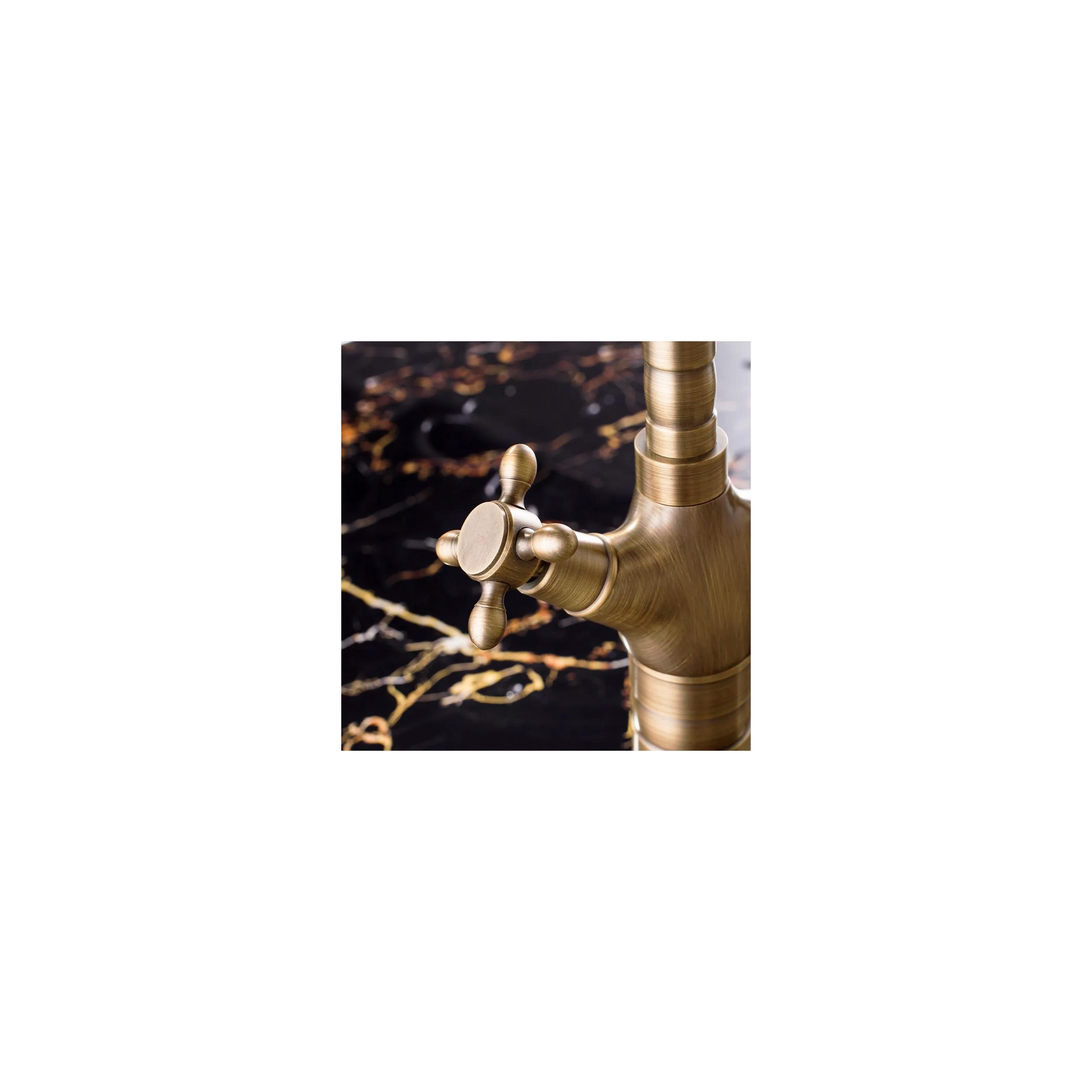 Küchenarmatur Waschbeckenarmatur Rea Rustico antique gold