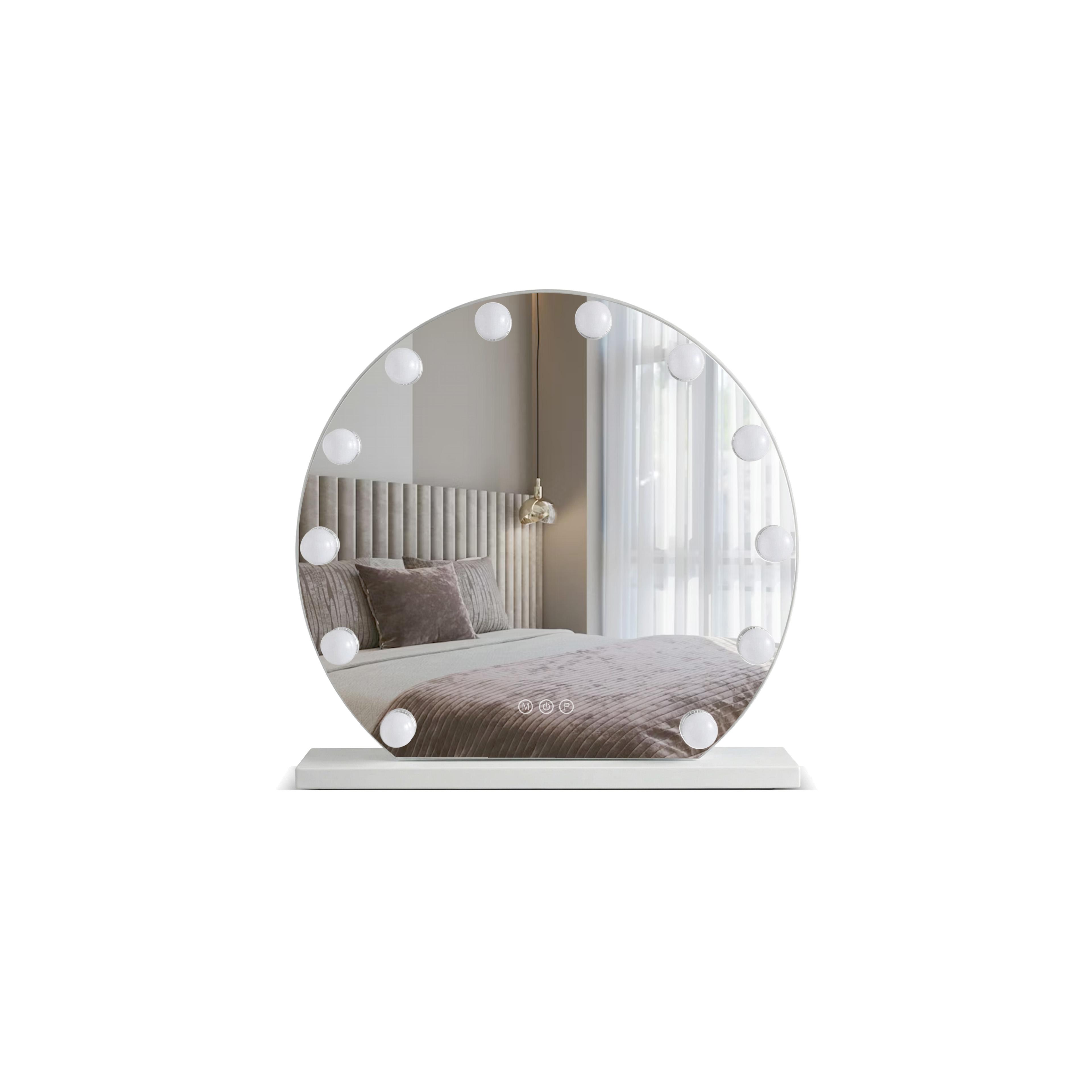 Mirror LED HOLLYWOOD White 50 cm