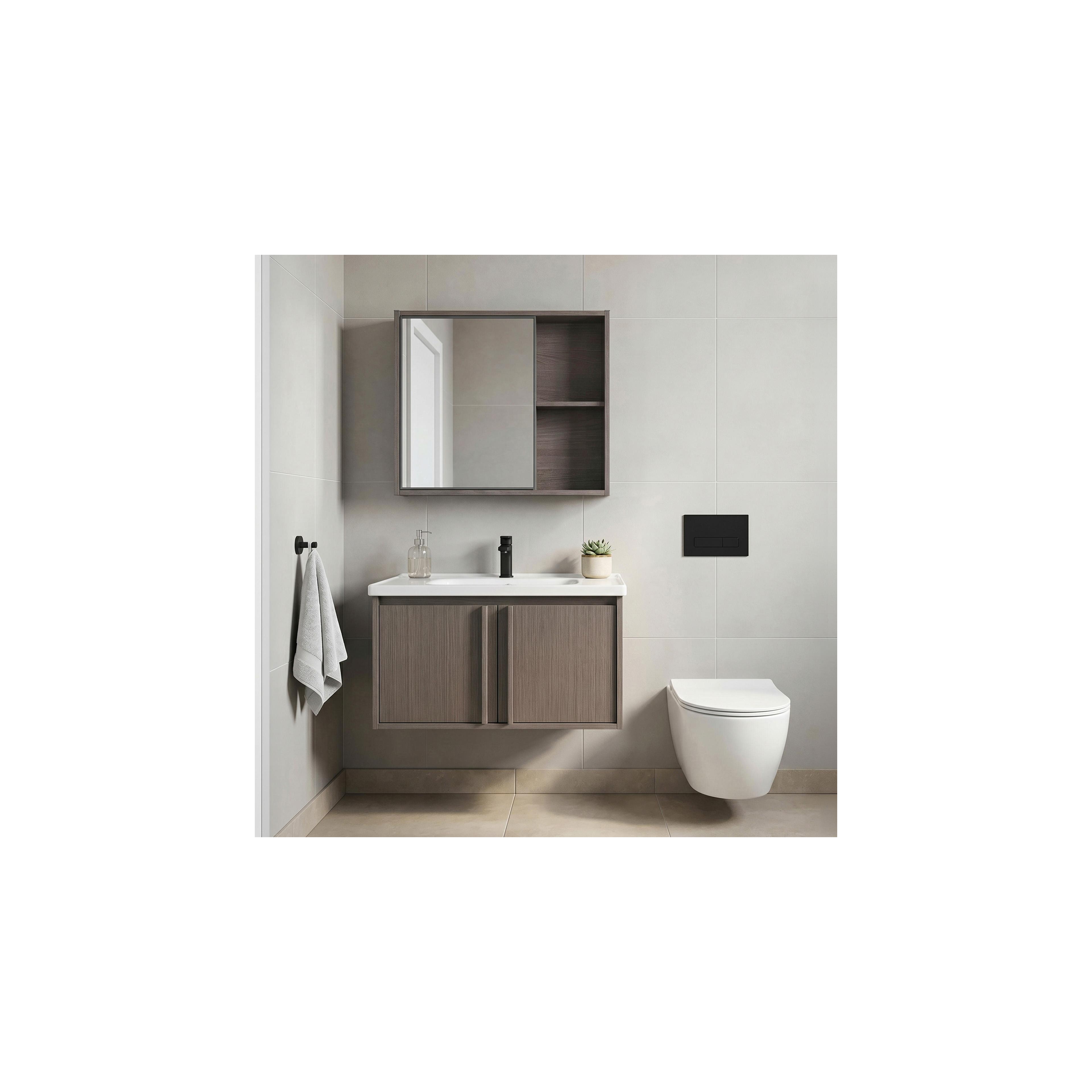 Badkamermeubelset met wastafel Gama T25023 KJM 70CM