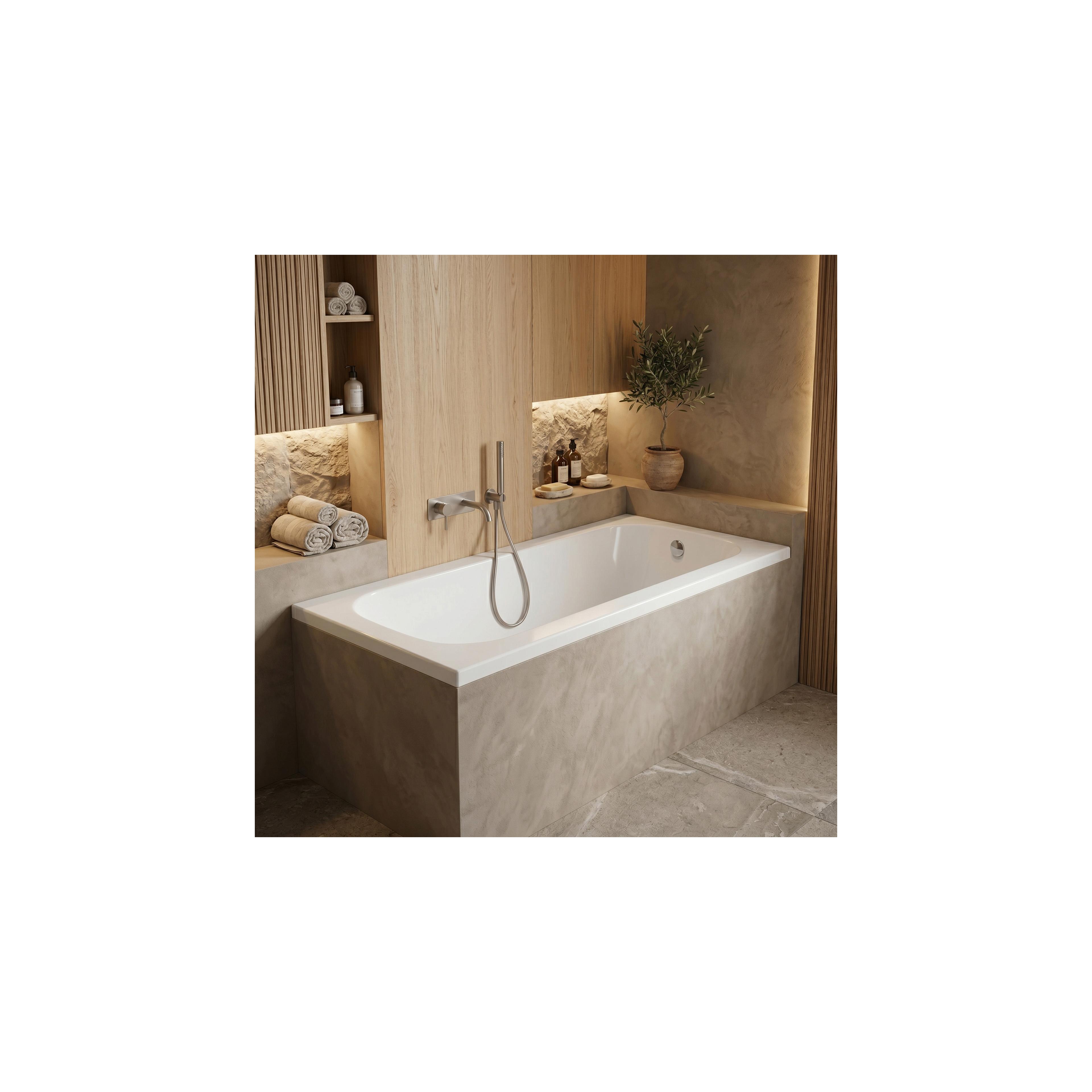 Built-in acrylic bathtub Rea Gloria 140