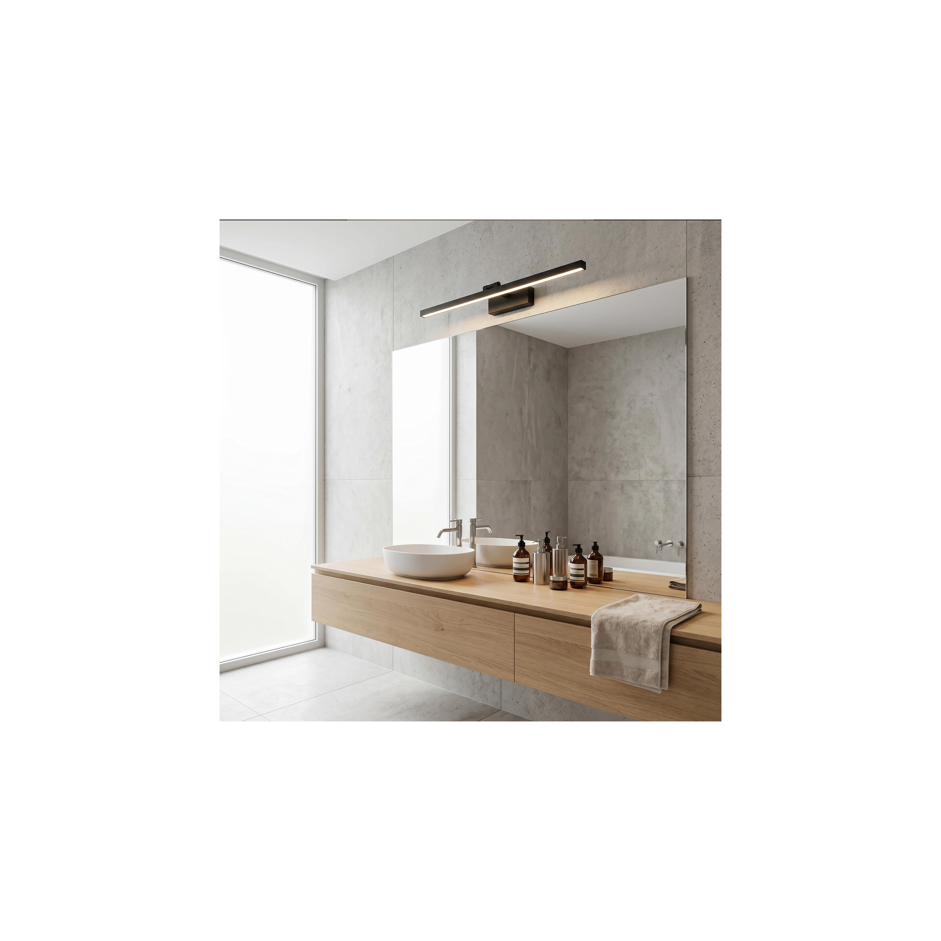 Badrum vägg LED-lampa APP1868-1W 80 cm Black