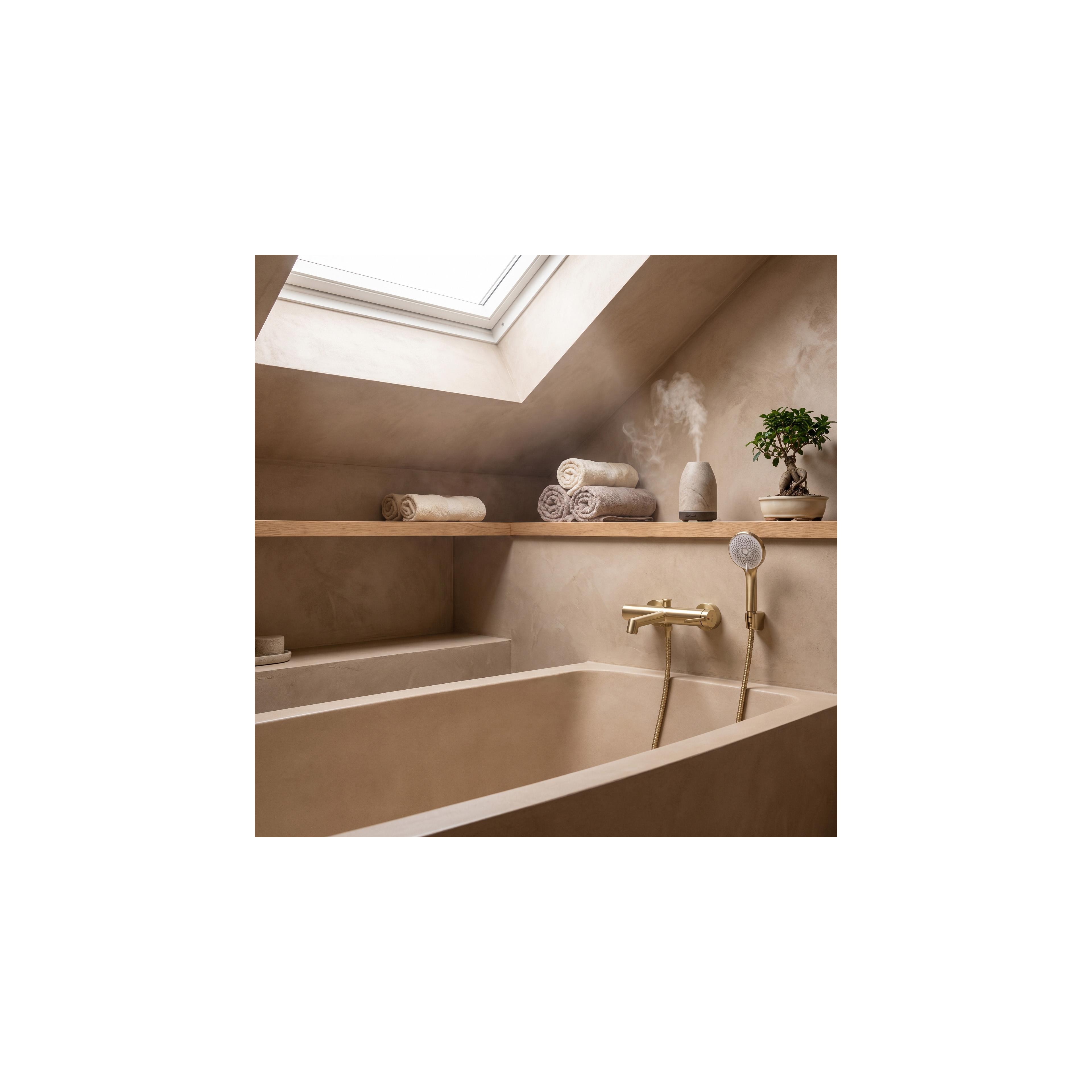 Bathroom faucet REA Foss Gold Brush