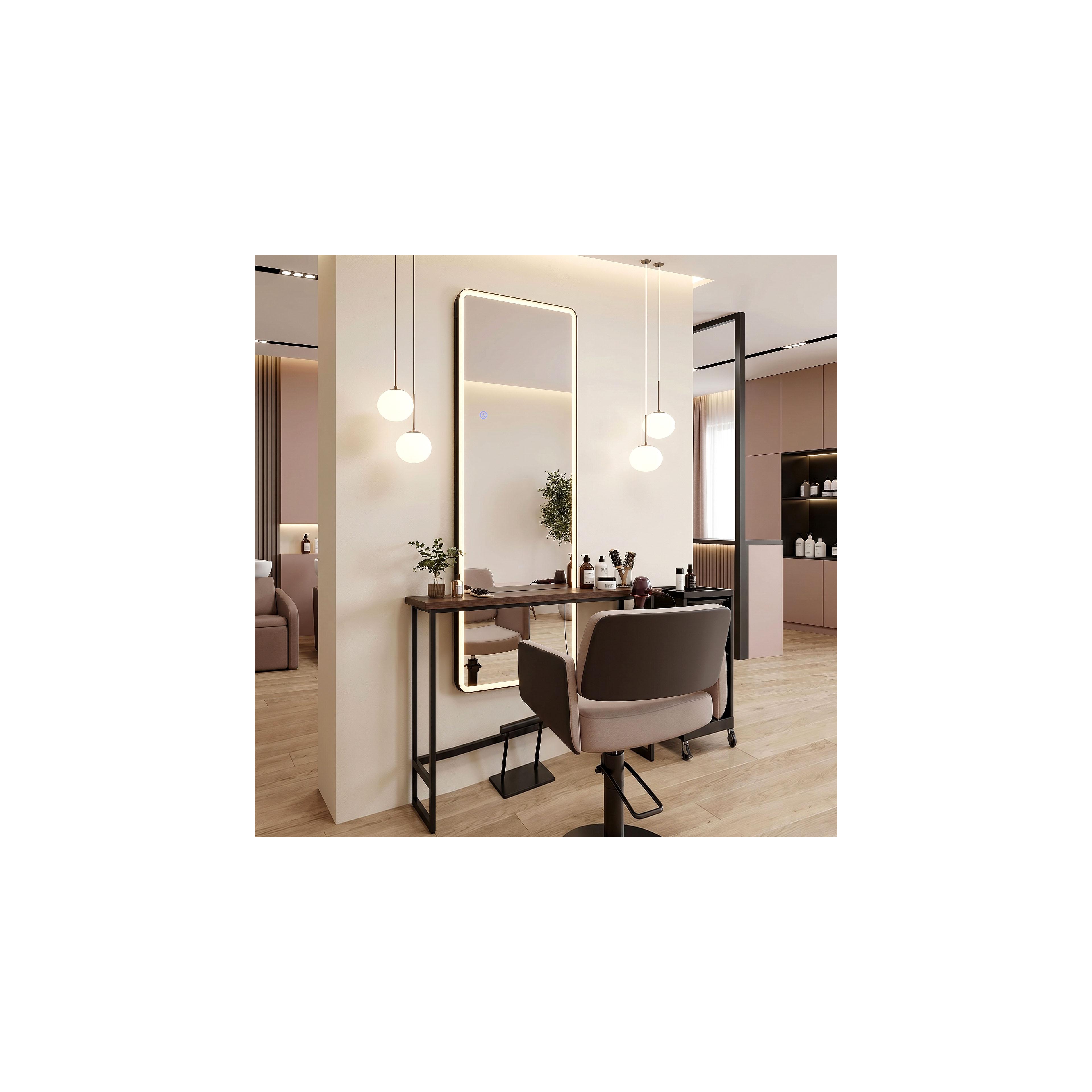 Mirror LED Classico 60x170cm Black