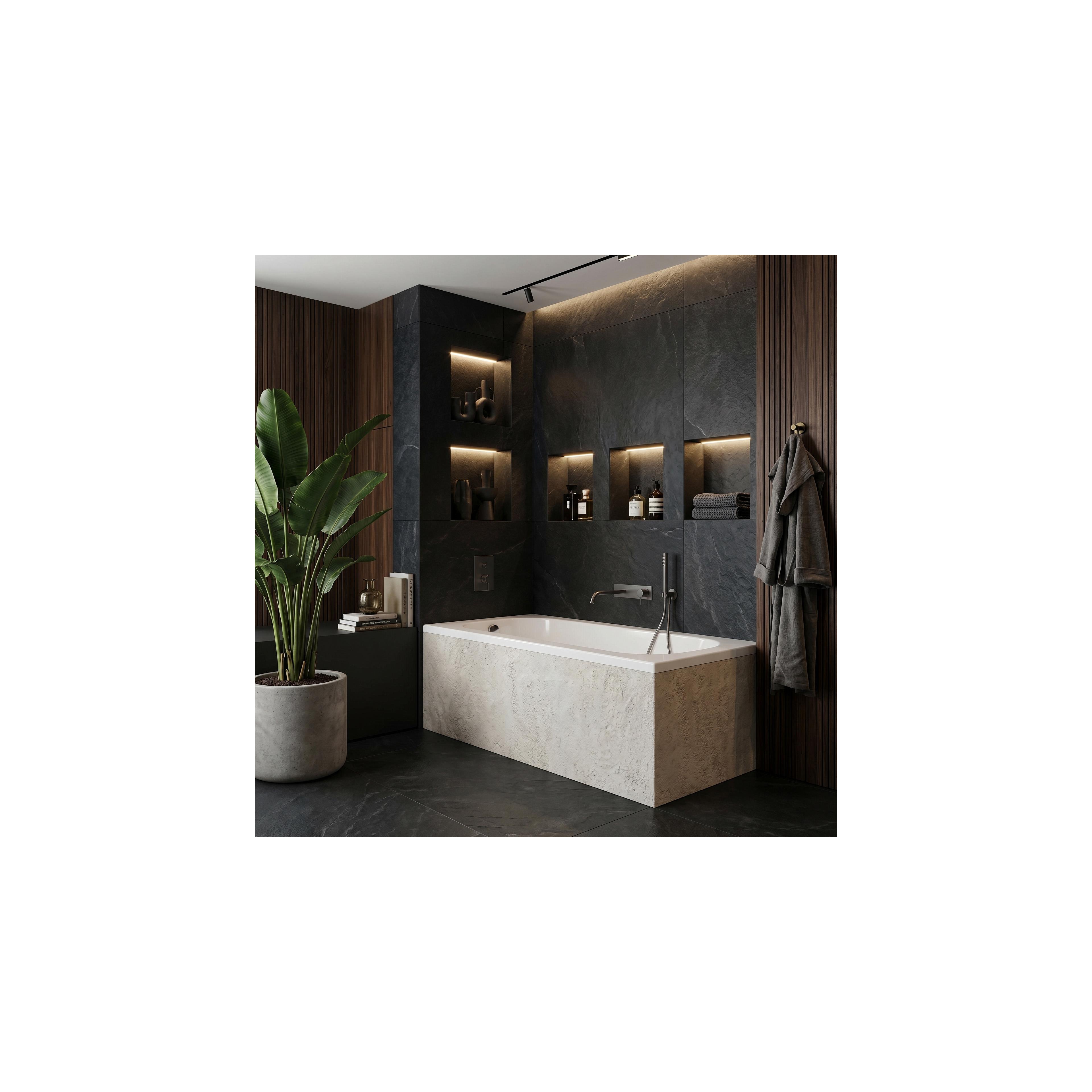 Built-in acrylic bathtub Rea Gloria 150