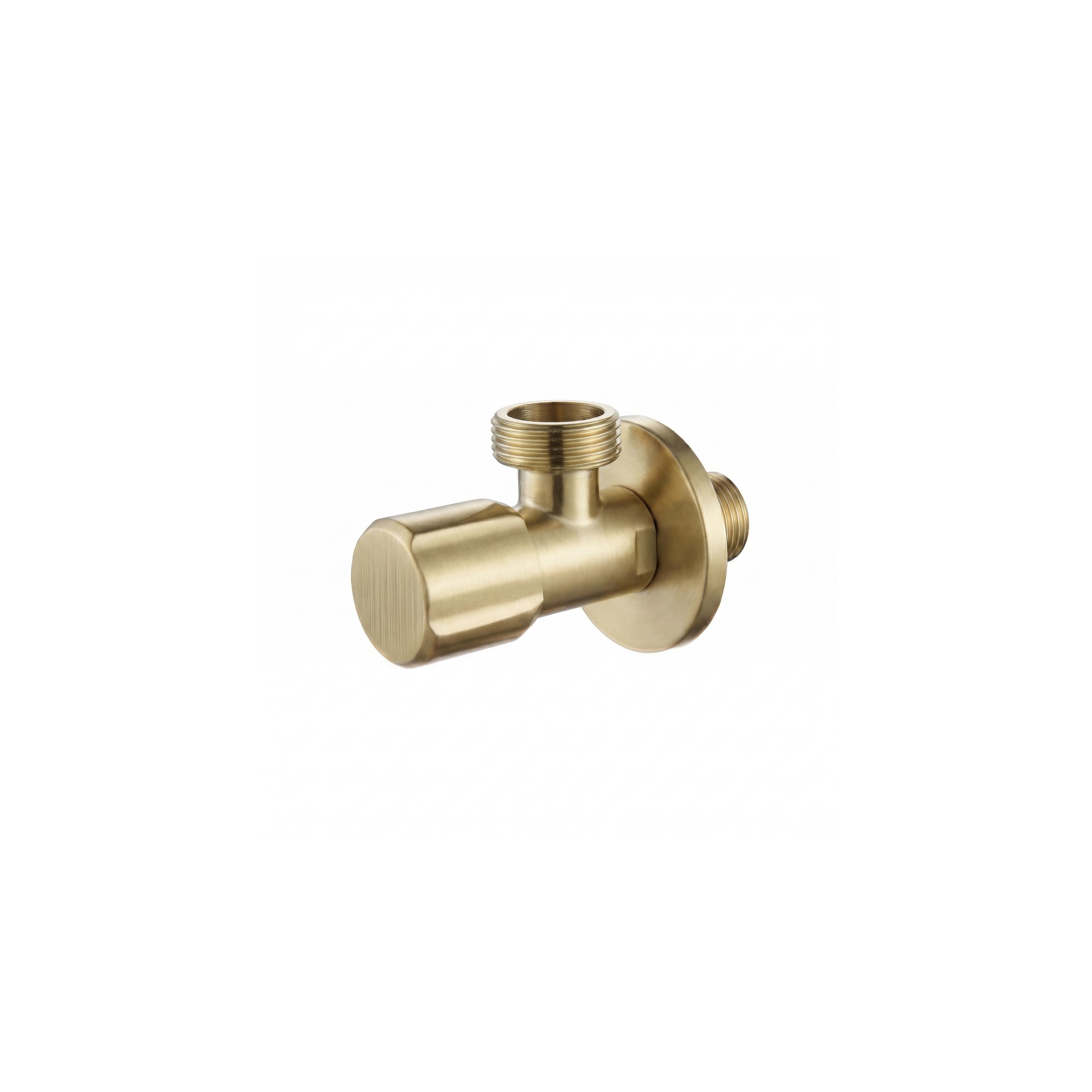 Robinet d’angle 02 1/2" x 3/4" Brush Gold