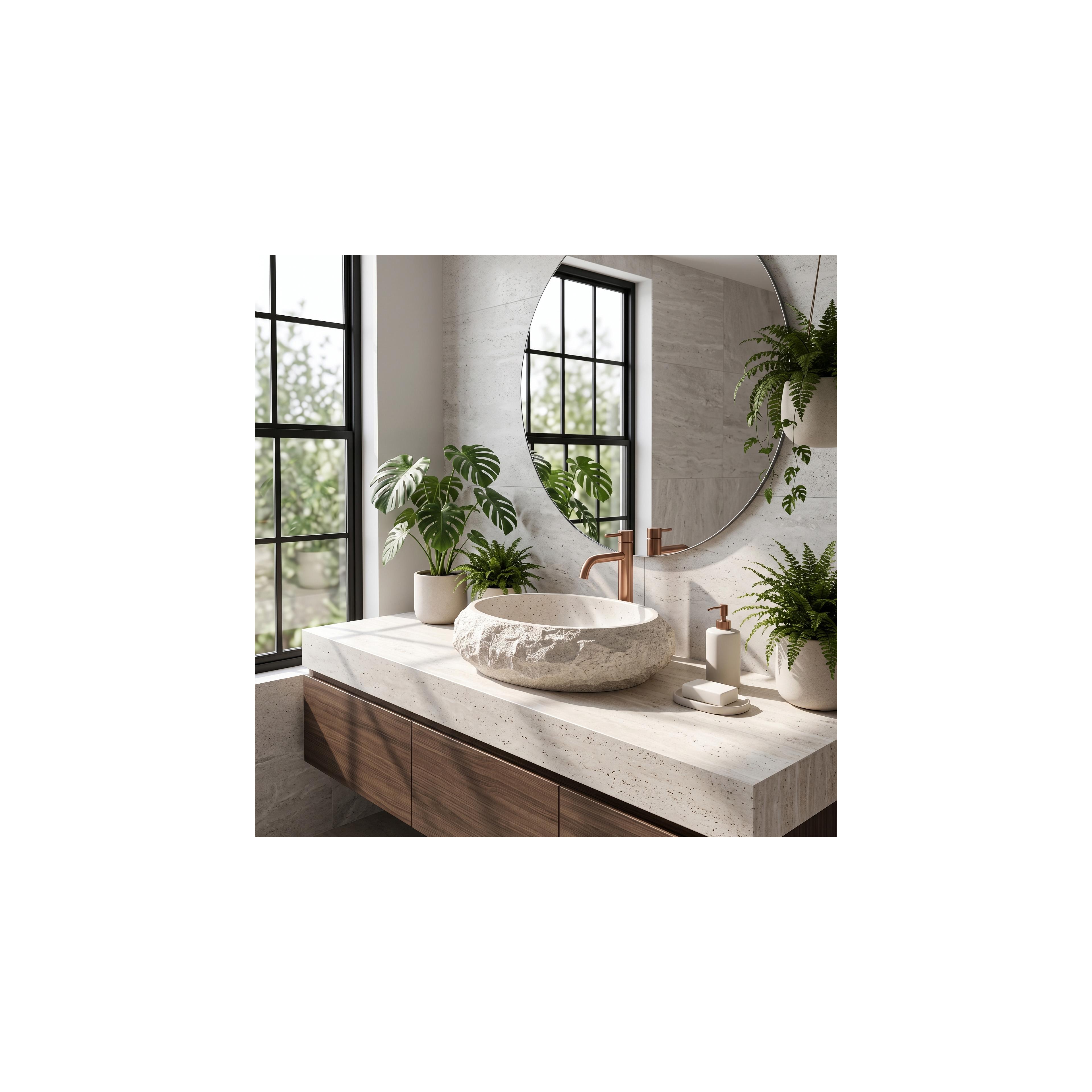 Νιπτήρας  Rea Mika Light Grey 50 x 38 x 15 εκ