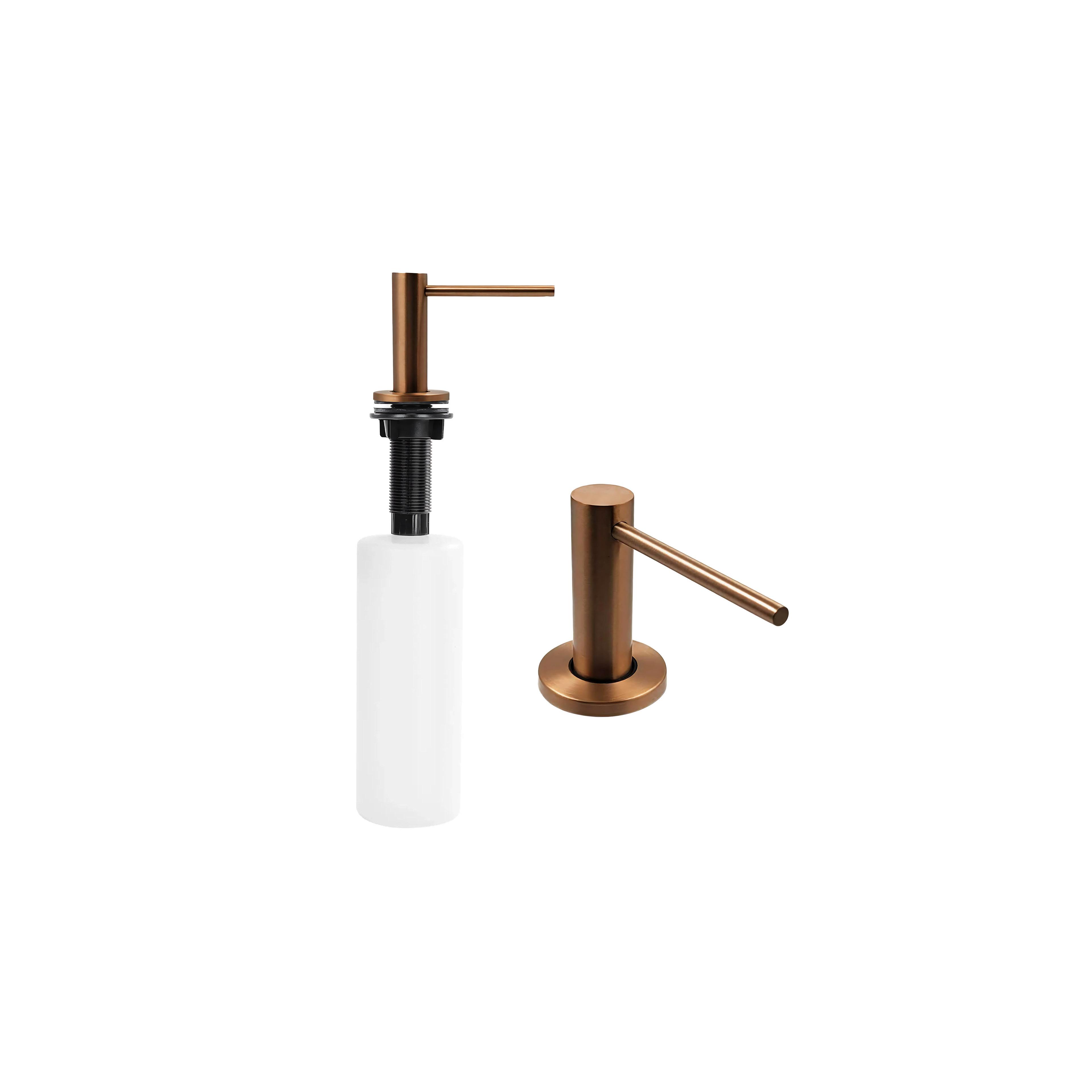 Detergent dispenser for sinks Rea DEX Brush Copper