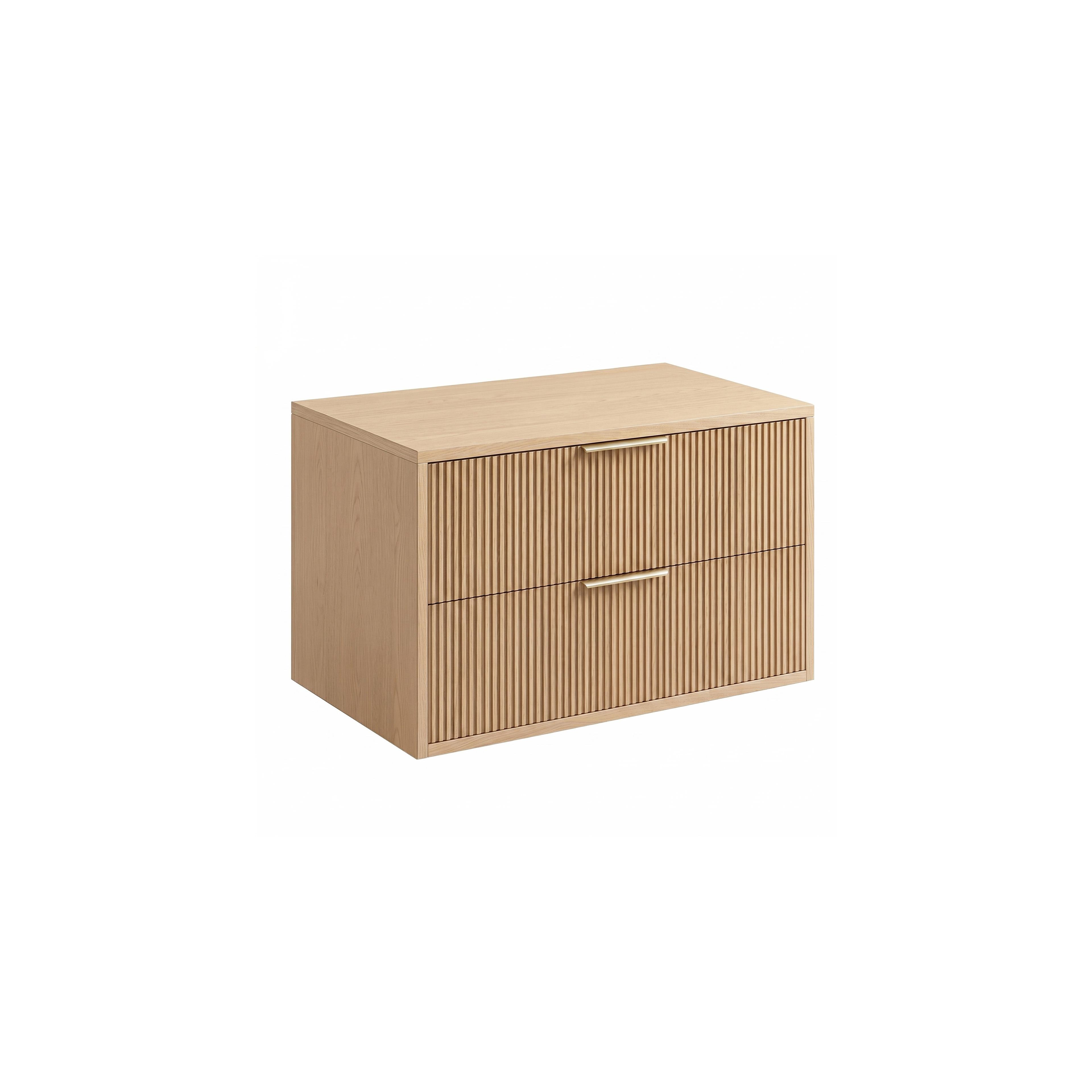 Bathroom vanity cabinet Rea Mono 80cm Beige