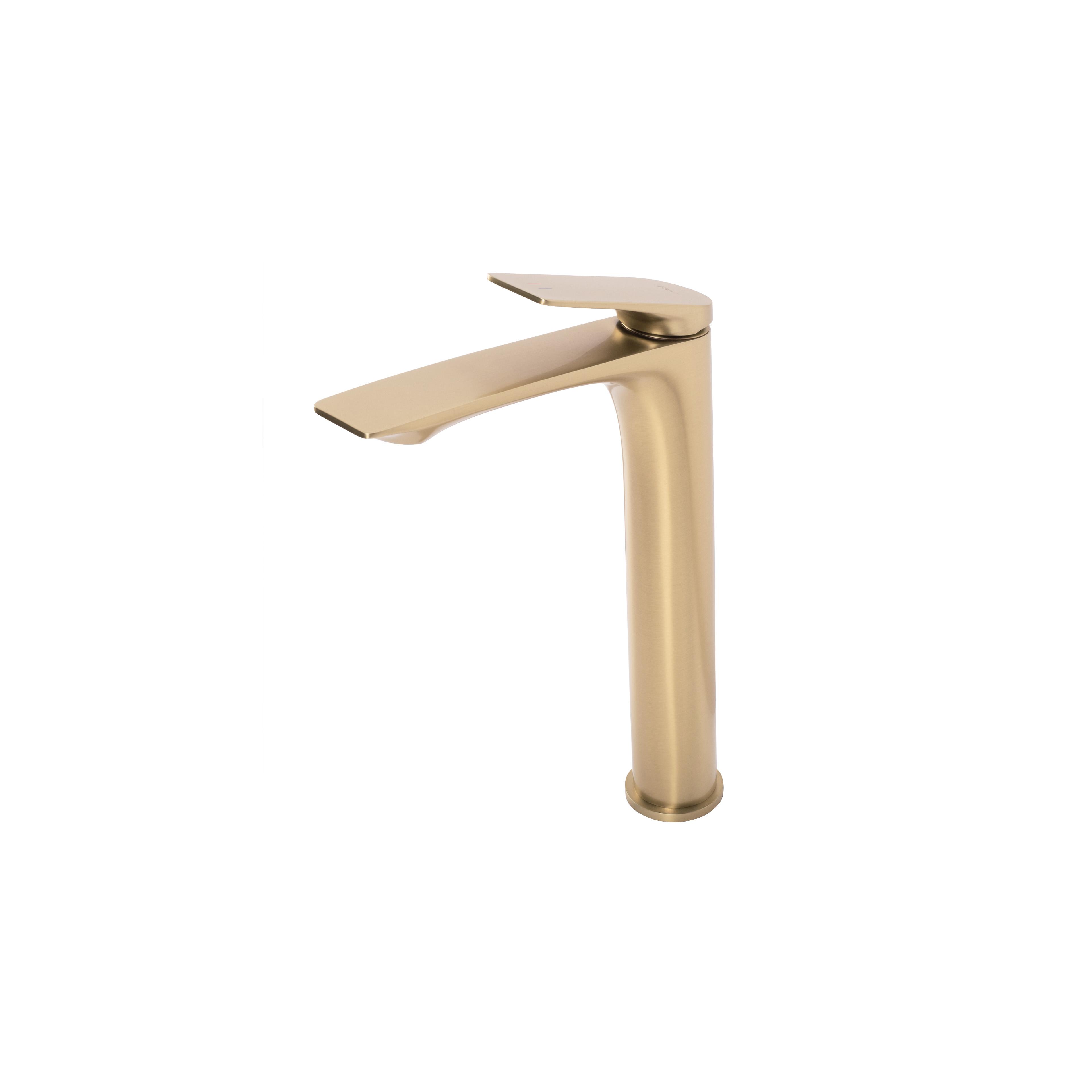 Robinet de salle de bain Rea AVALON brush gold High