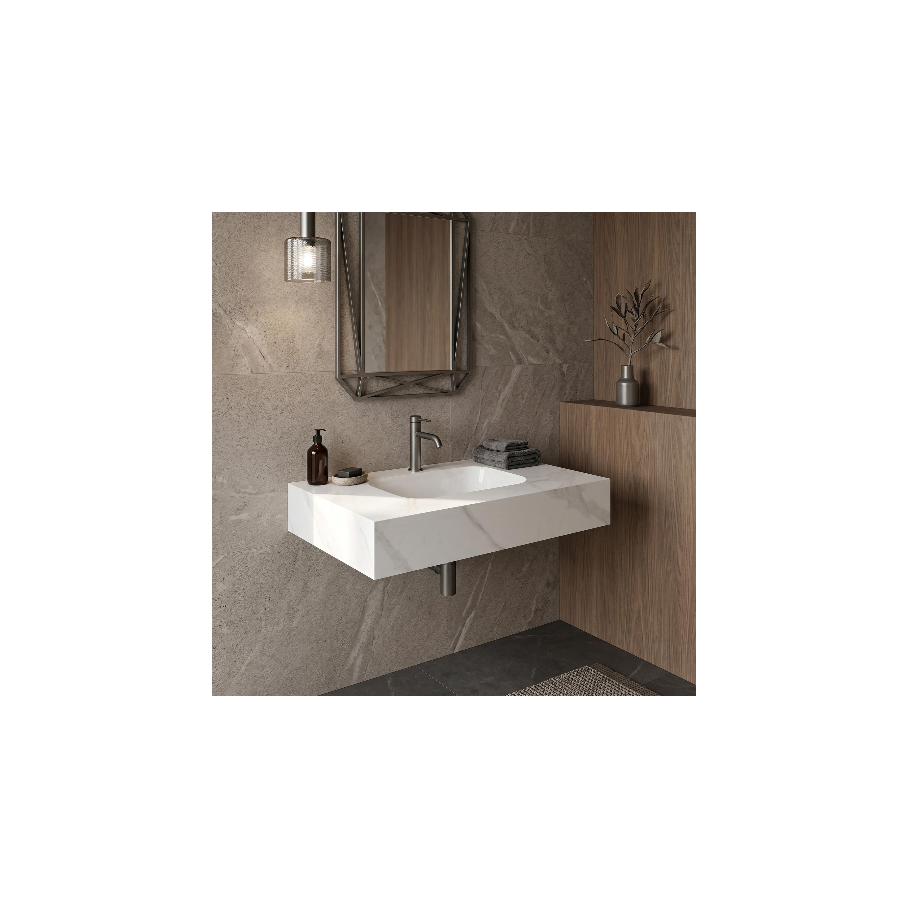 Lavabo suspendu Rea Aresa Belt White 80