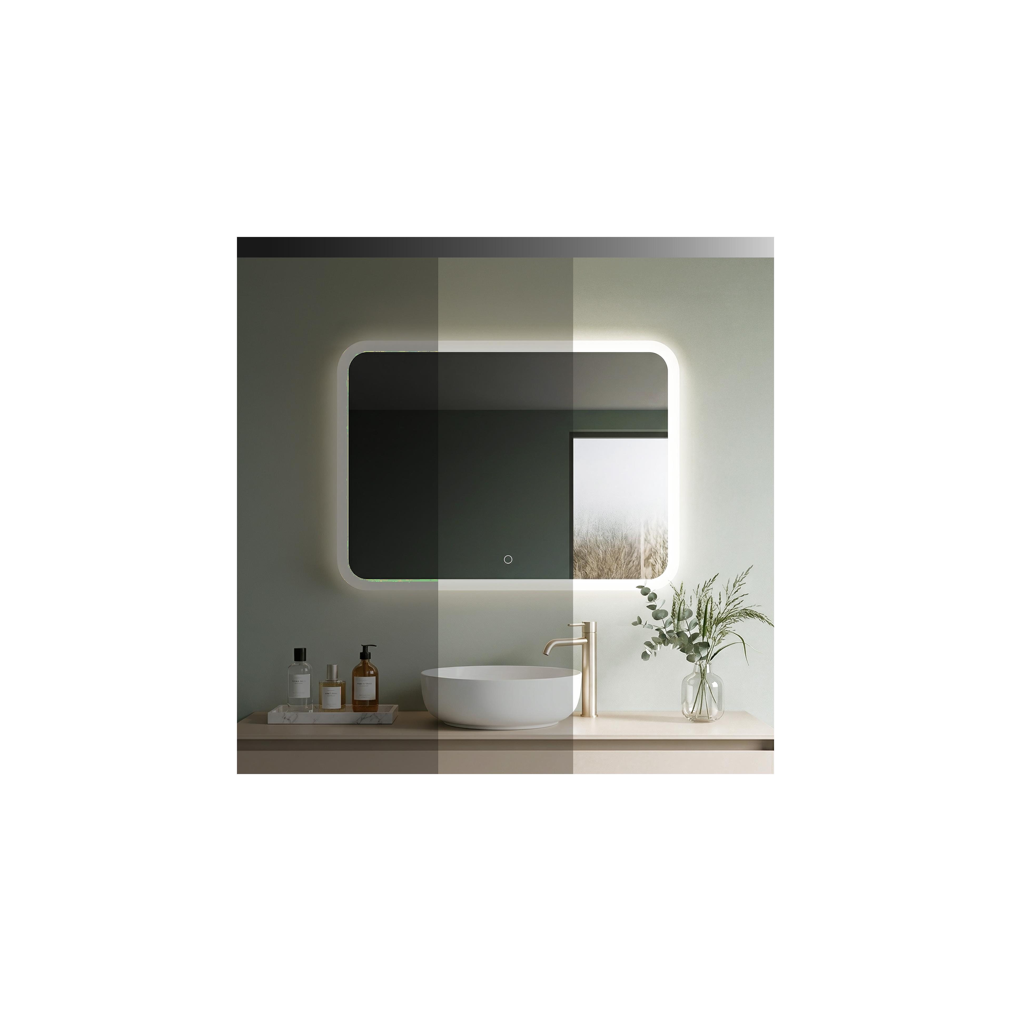 Mirror LED 80x60cm TOP-3