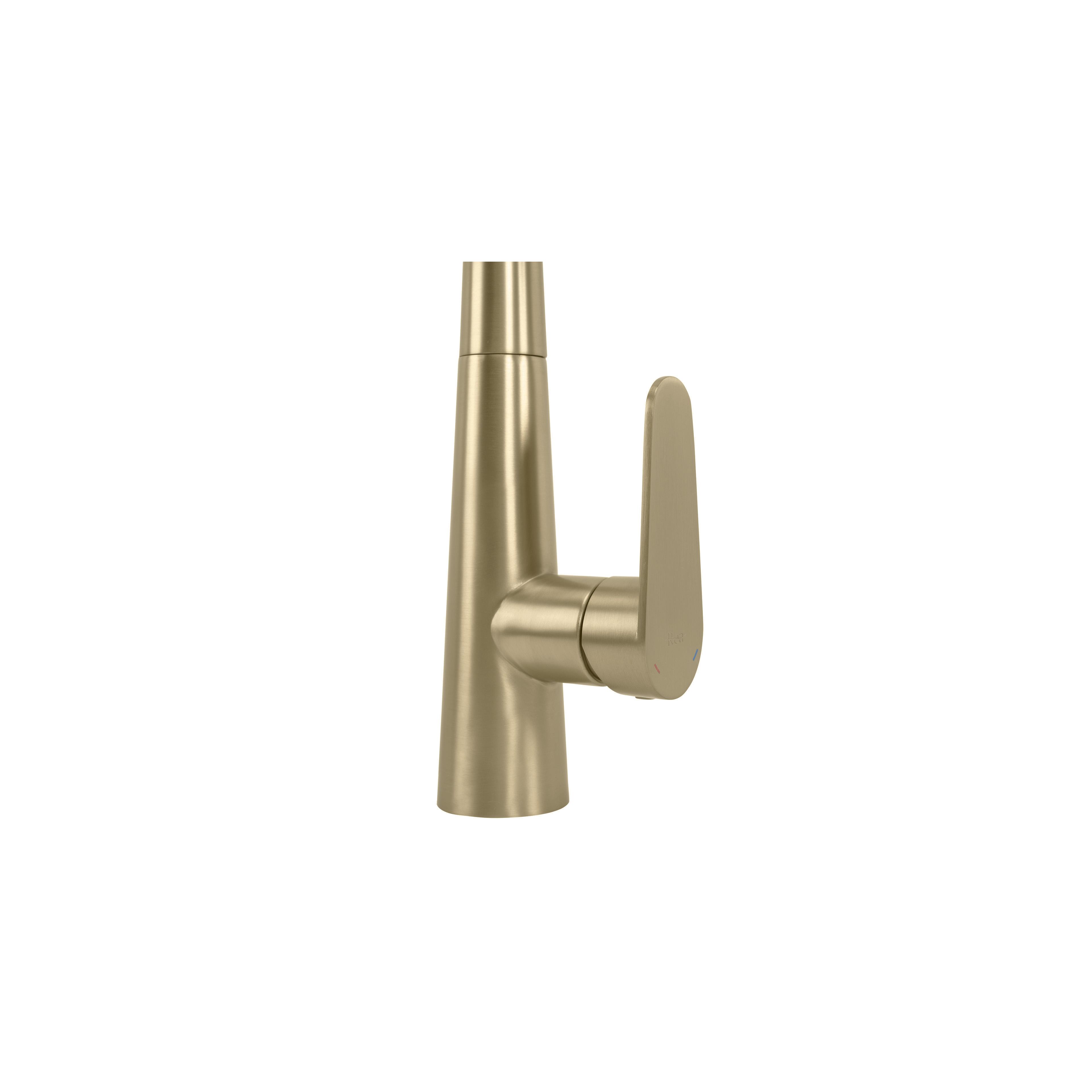 Baterie de bucătărie REA Ross  BRUSH GOLD