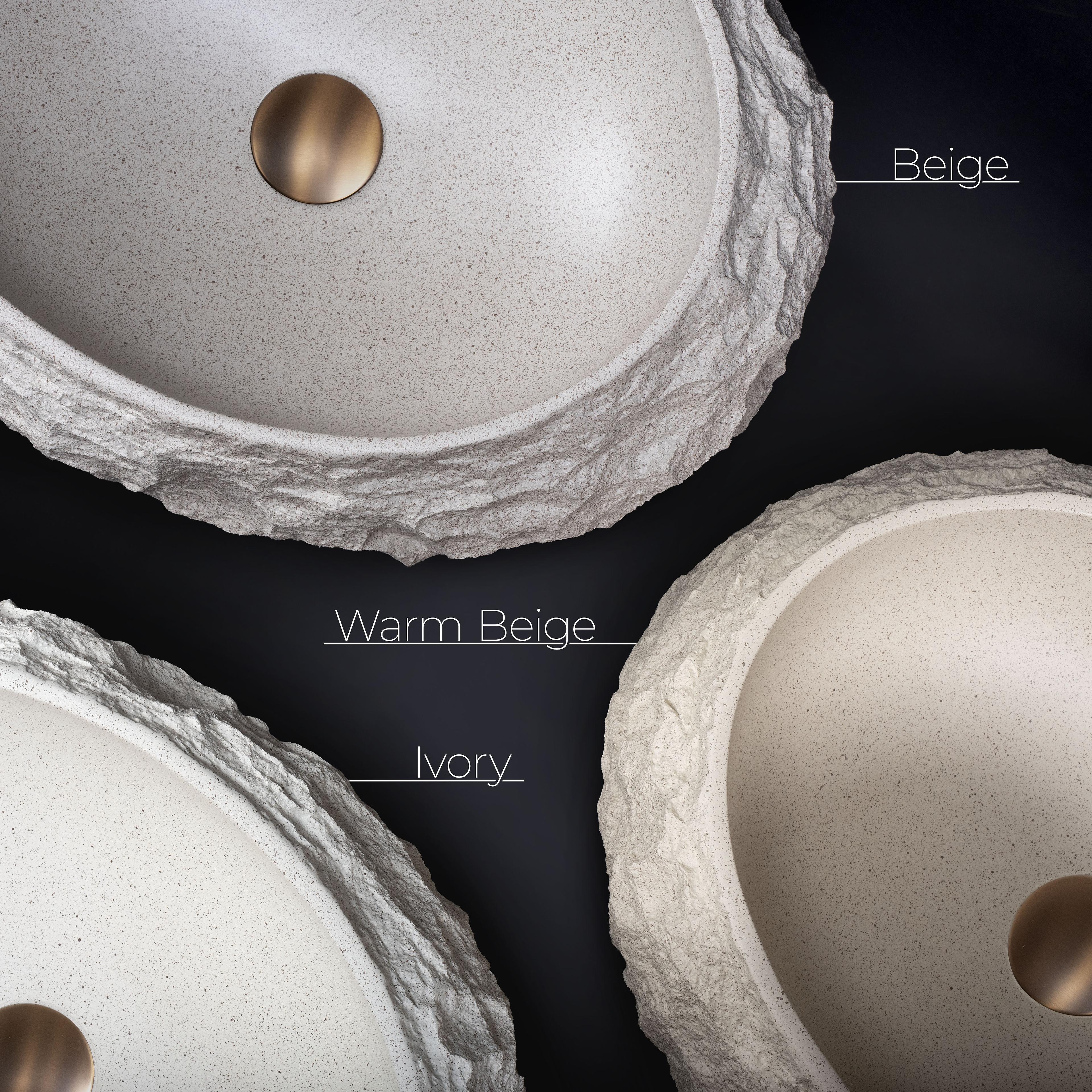 Vasque à poser Rea Mika Warm Beige