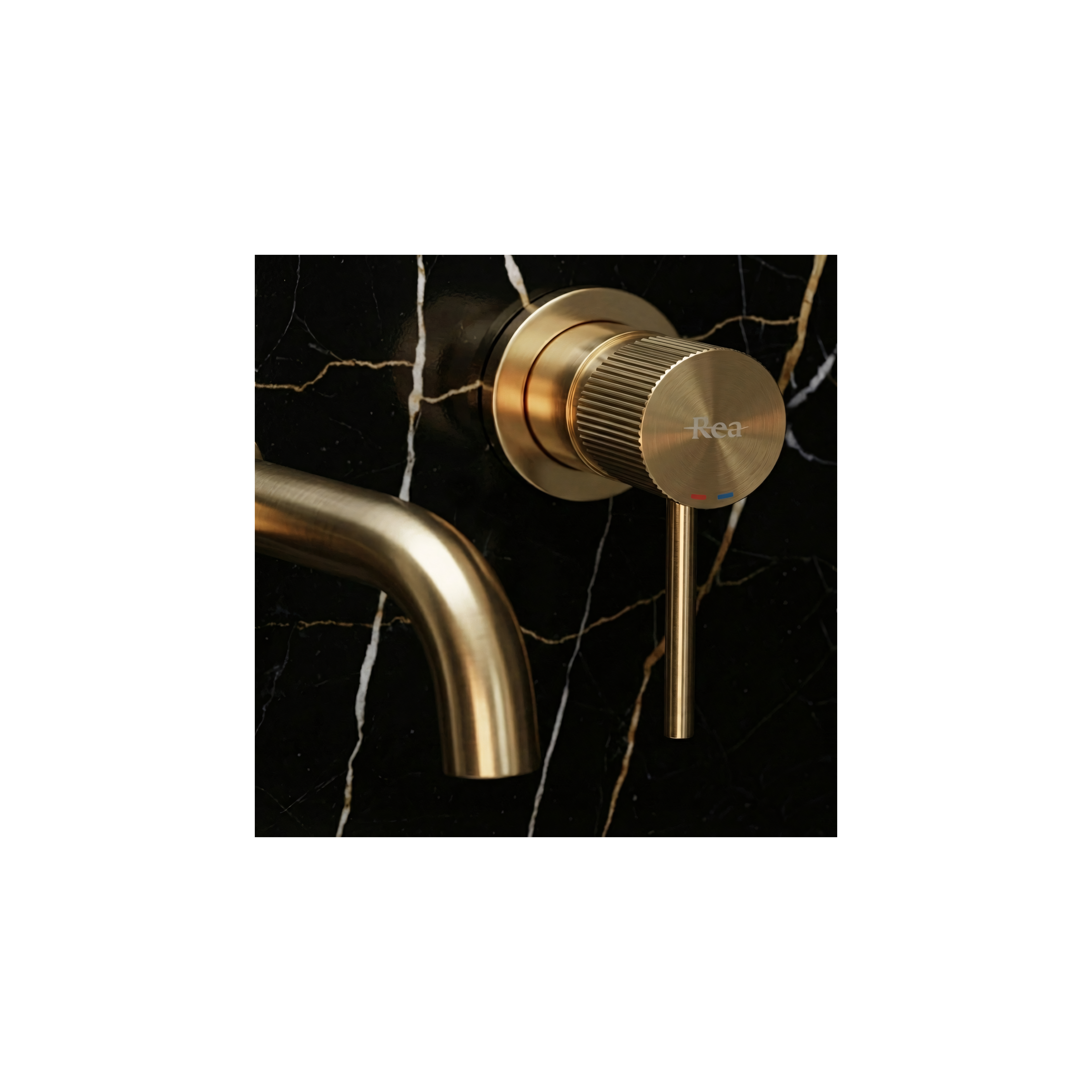 Robinet encastré Rea Lungo Stripe Brush Gold