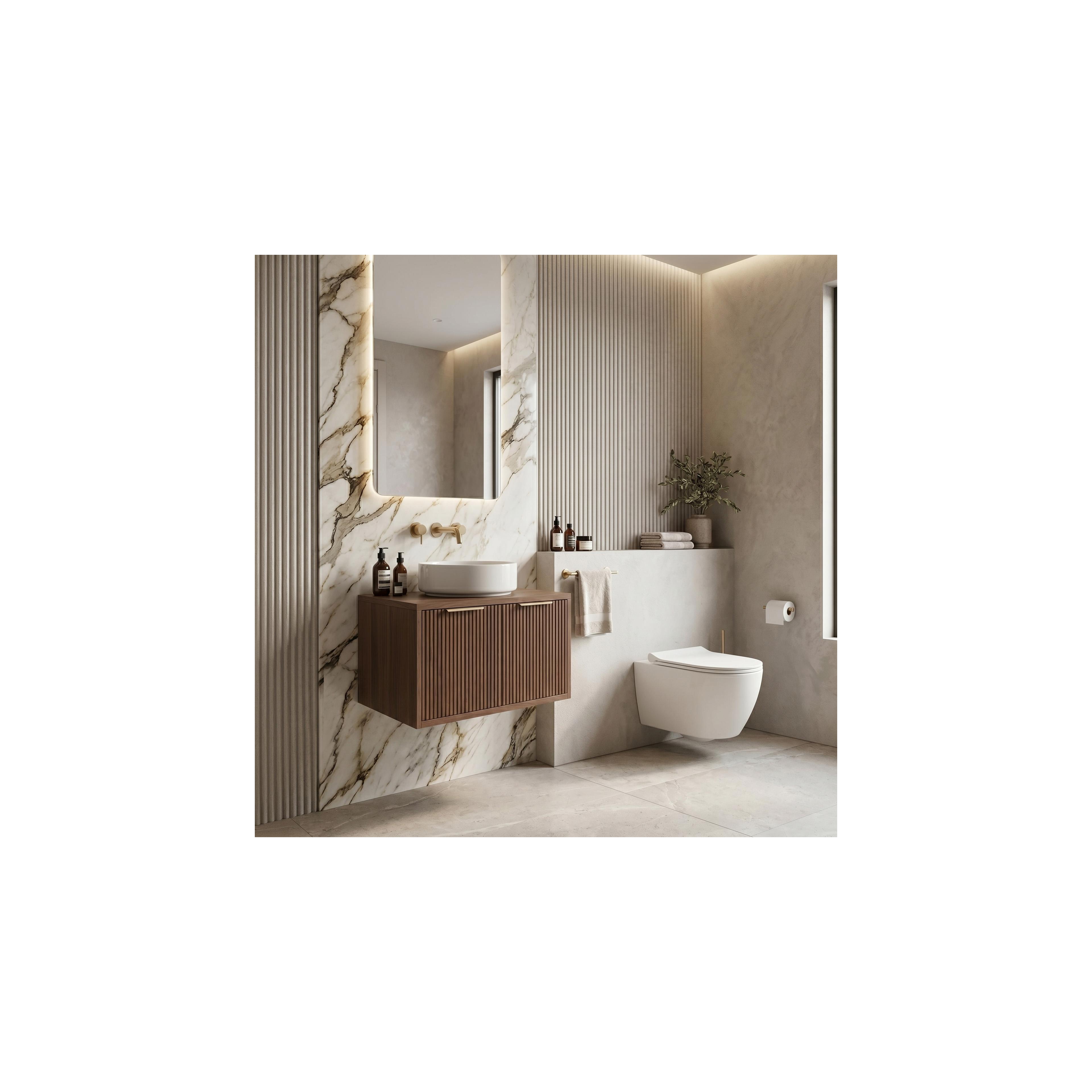 Bathroom vanity cabinet Rea Core 60cm Brown