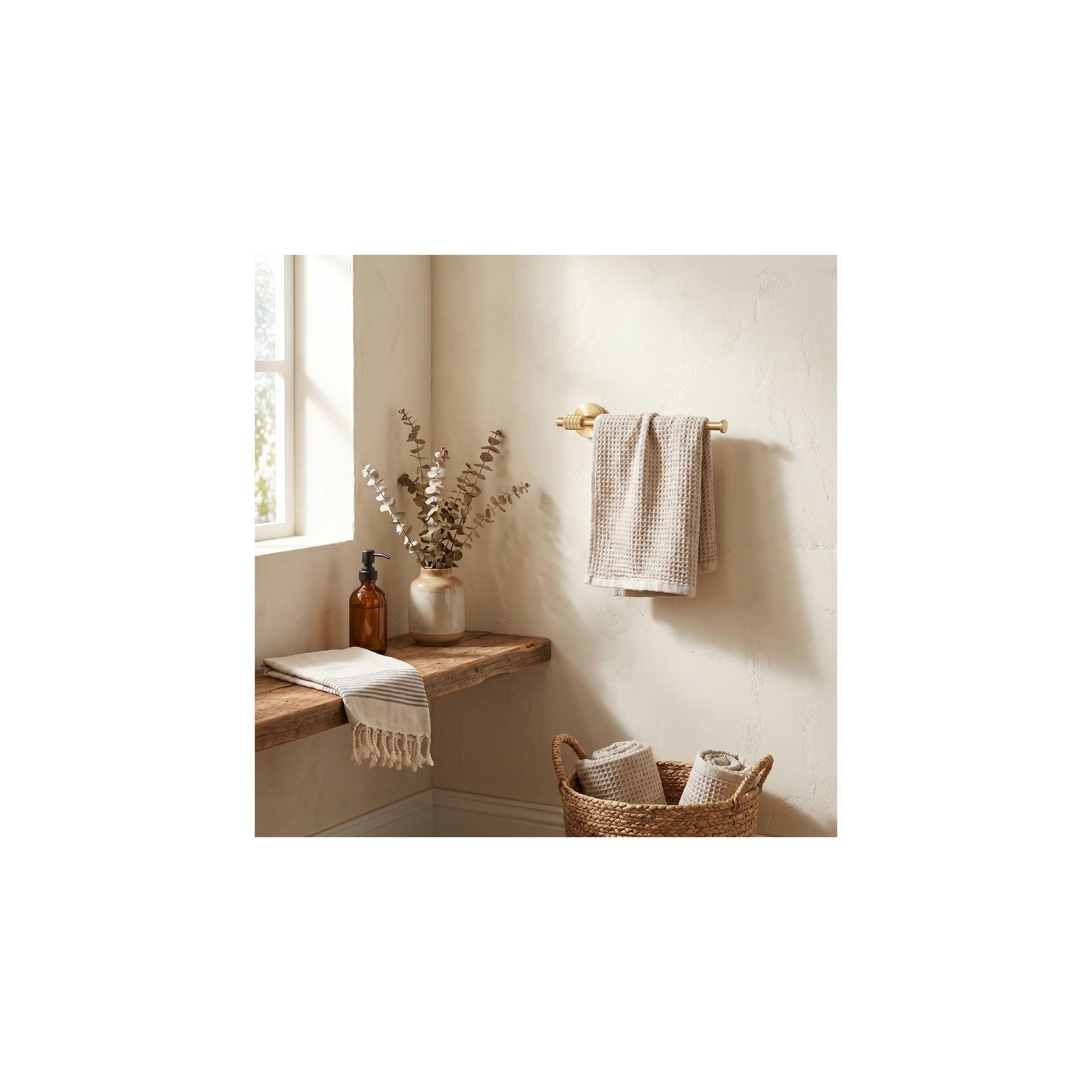 Yksivartinen kylpyhuoneripustin 29106 Riwon Brush Gold