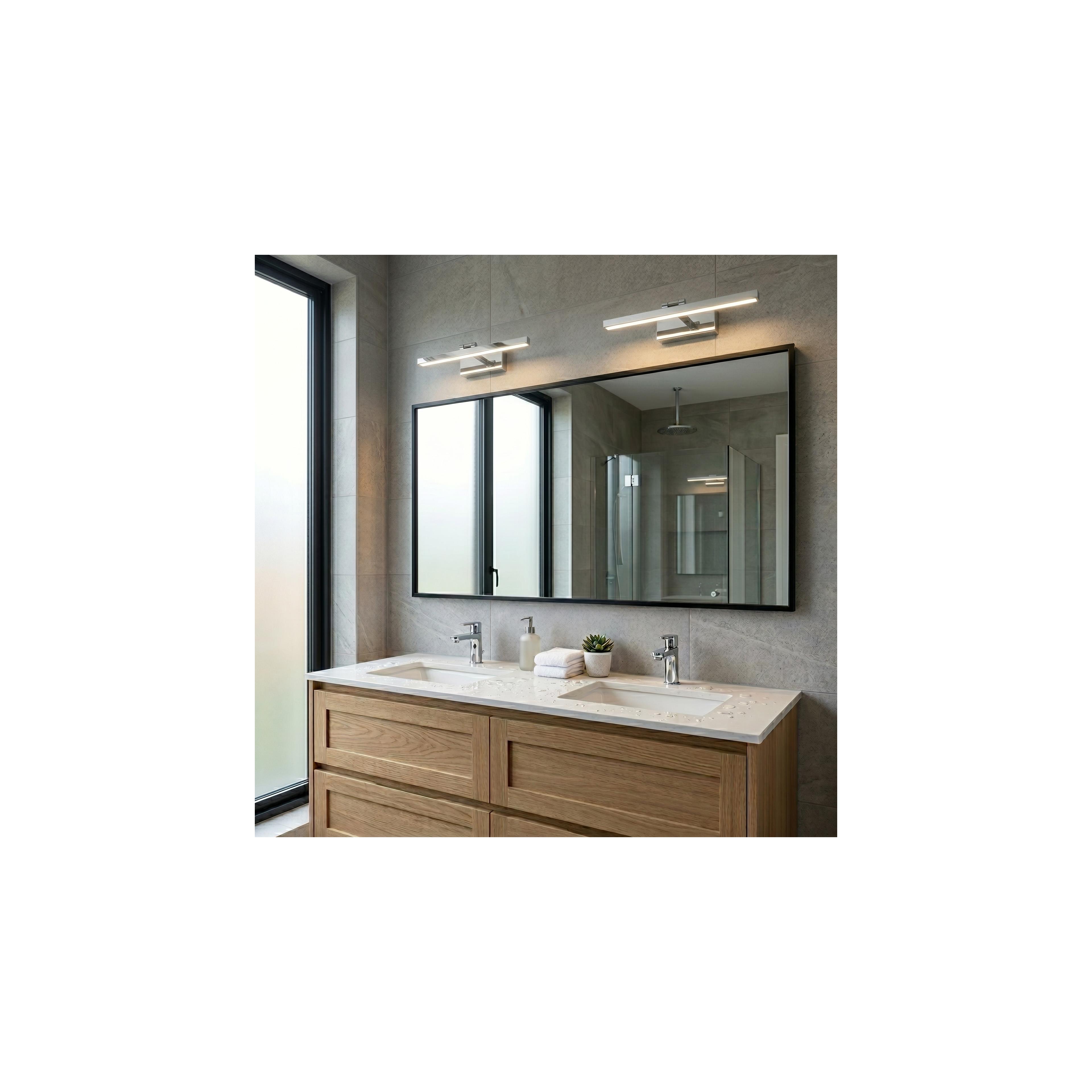 Badrum vägg LED-lampa APP1858-1W 60 cm Chrome