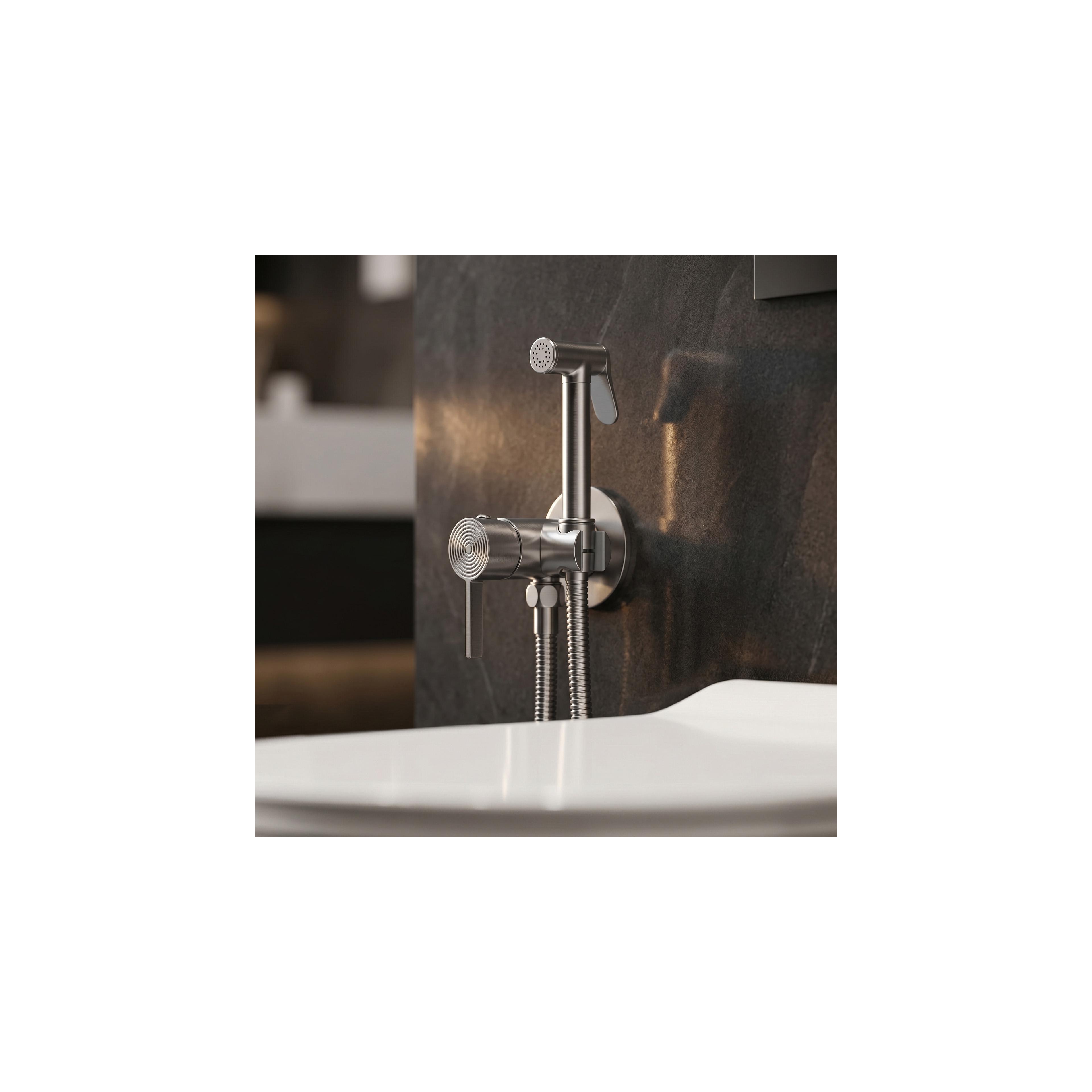 Miješalica za bide Foss Clif Brush Nickel
