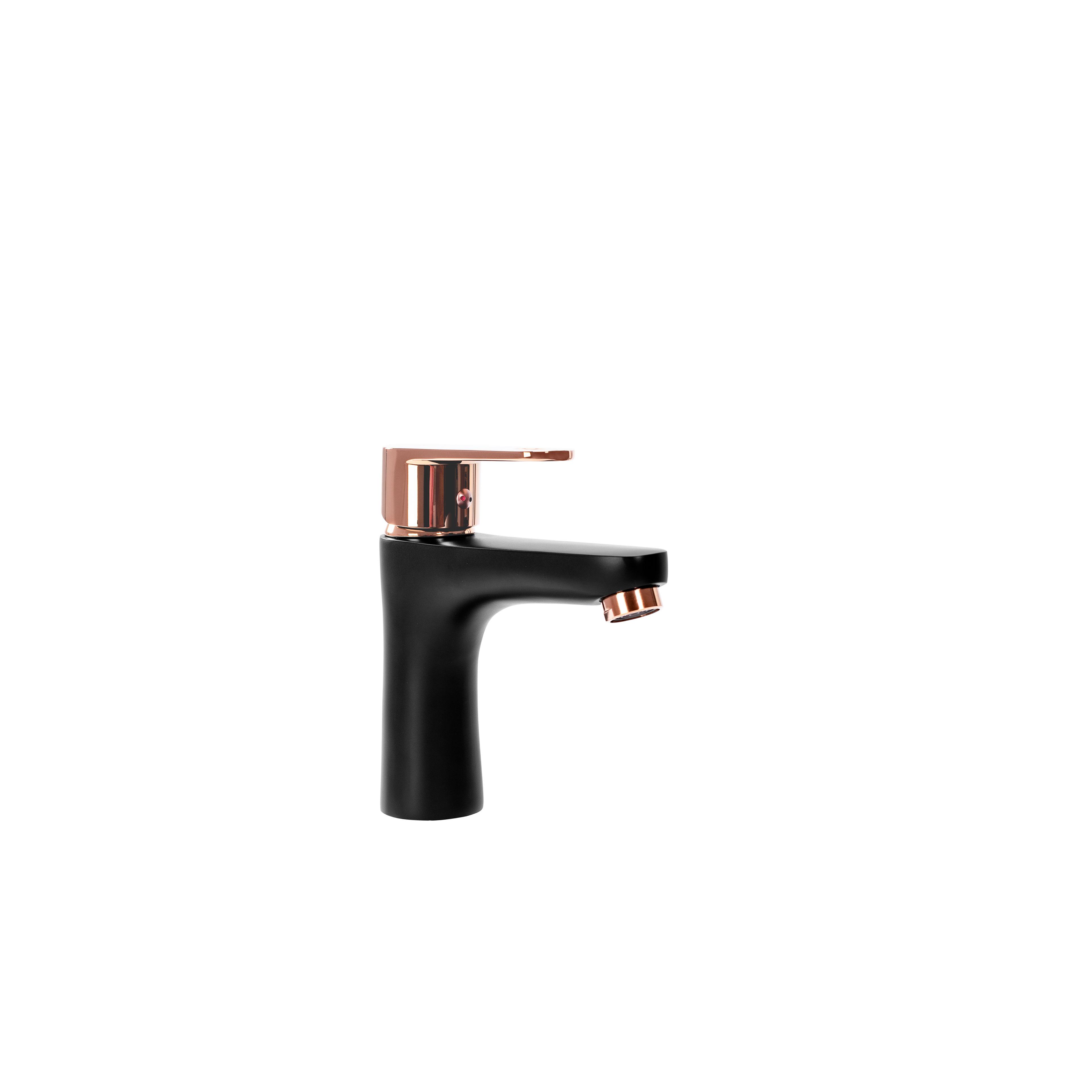 Robinet de salle de bain REA MILD Black Rose-Gold Low