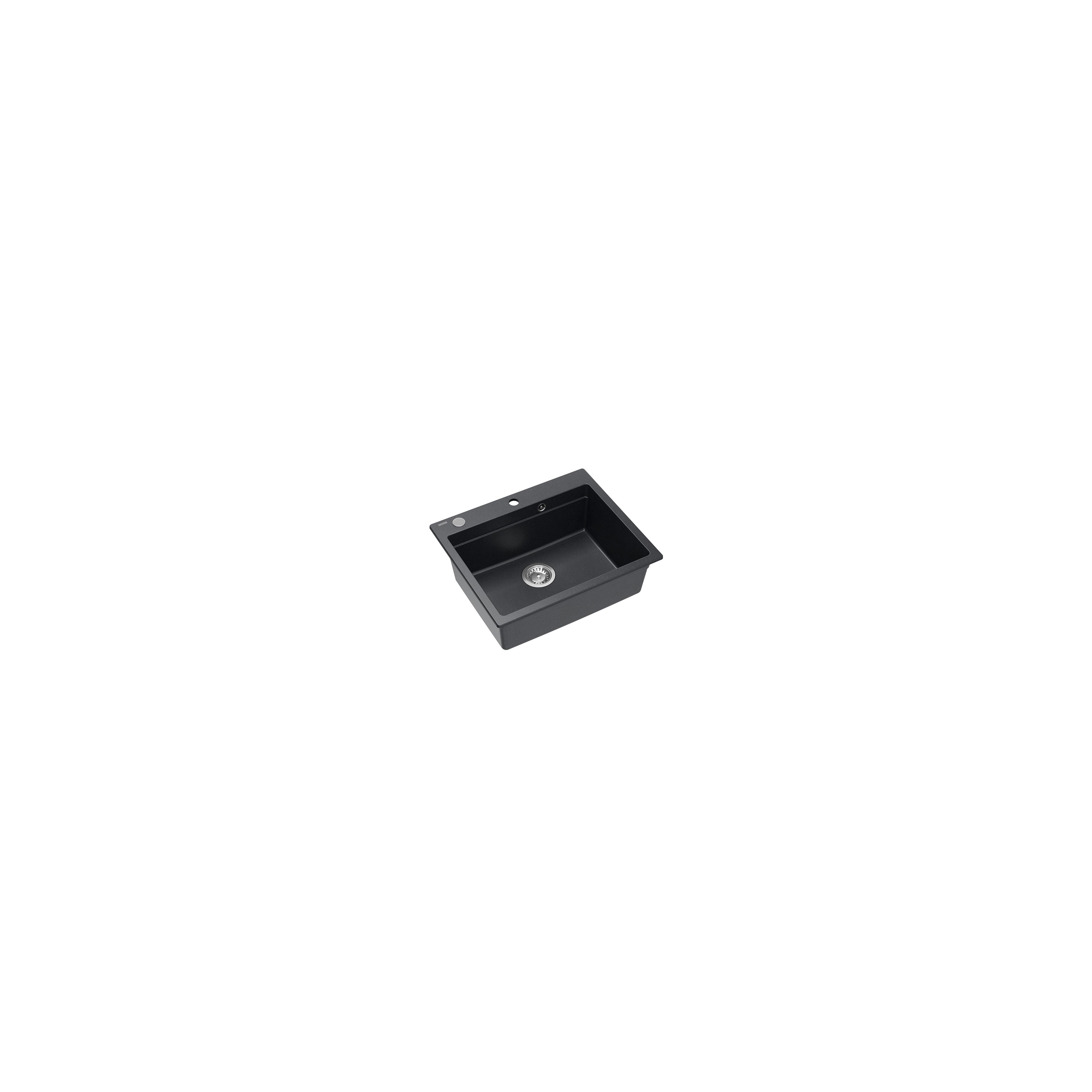 évier en granit KURT 110 WORKSTATION Black Dotted