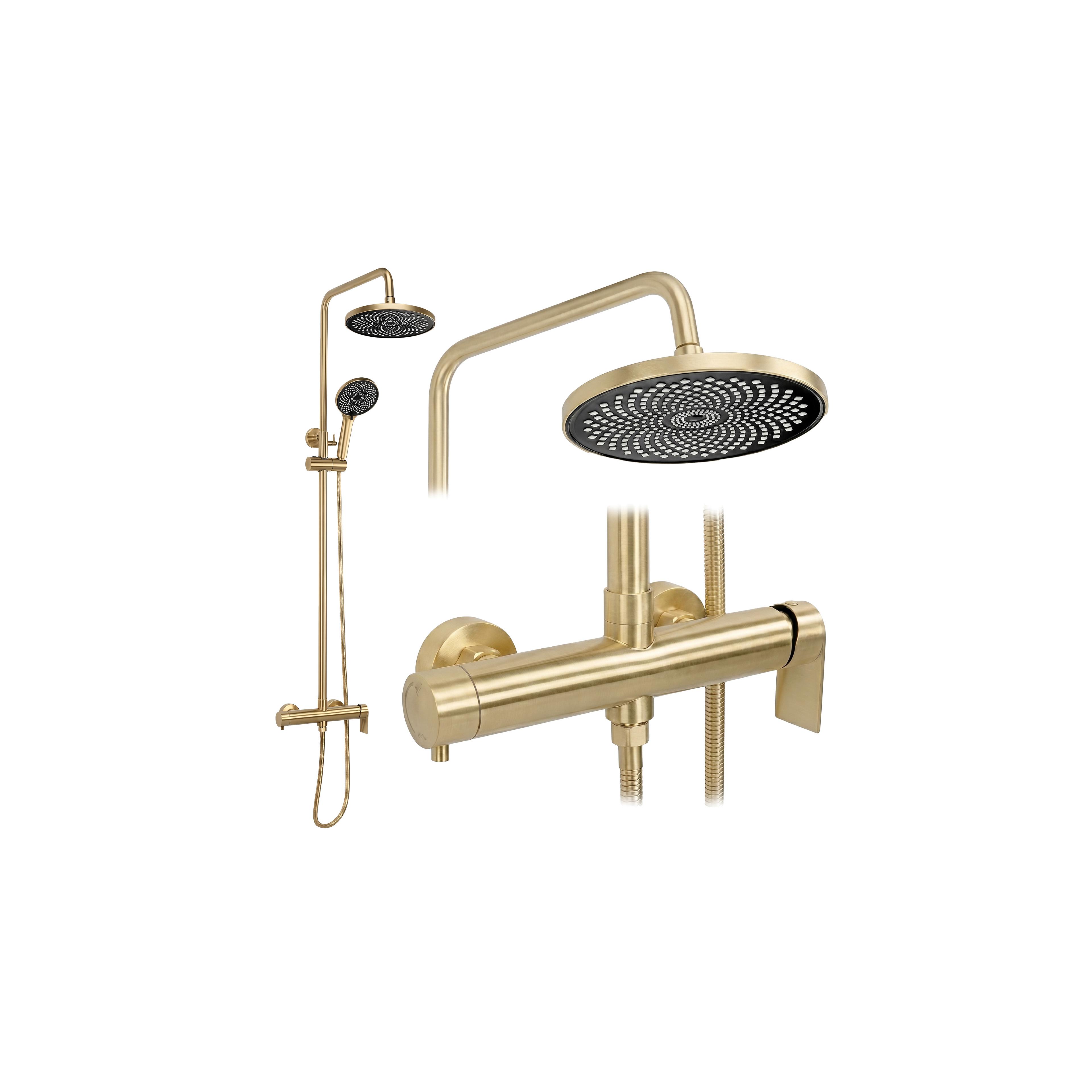 Shower set Rea Hunter Brush Gold