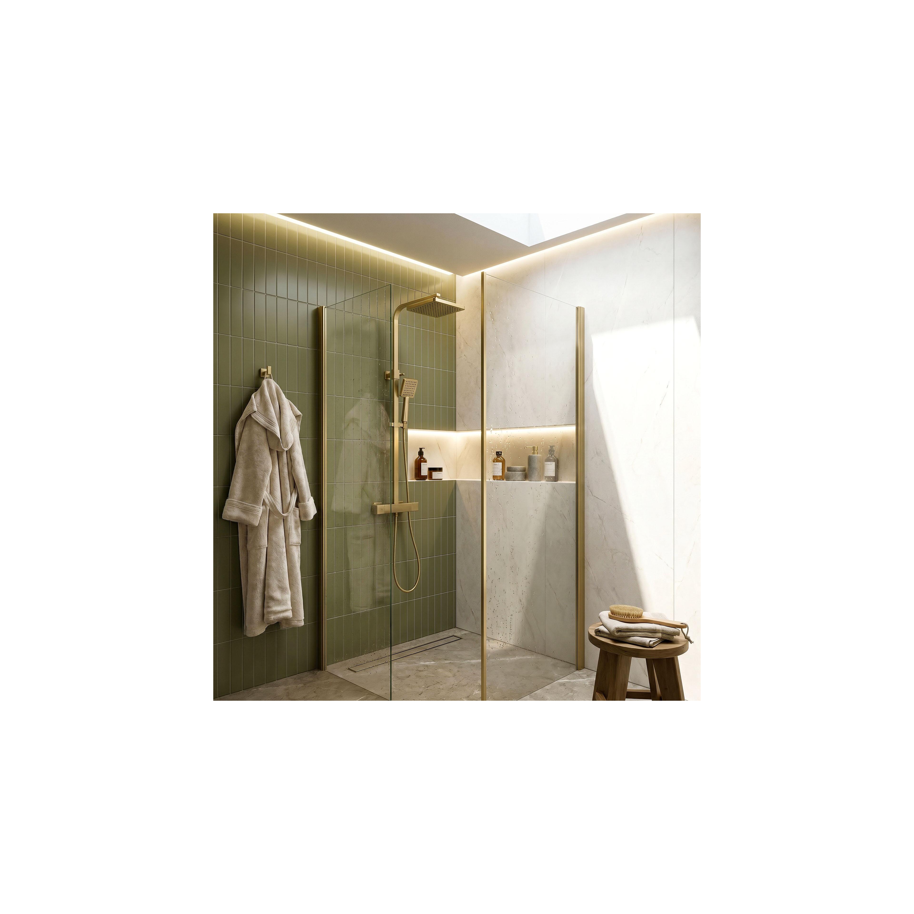 Zestaw natryskowy Rea Atrium Brush Gold