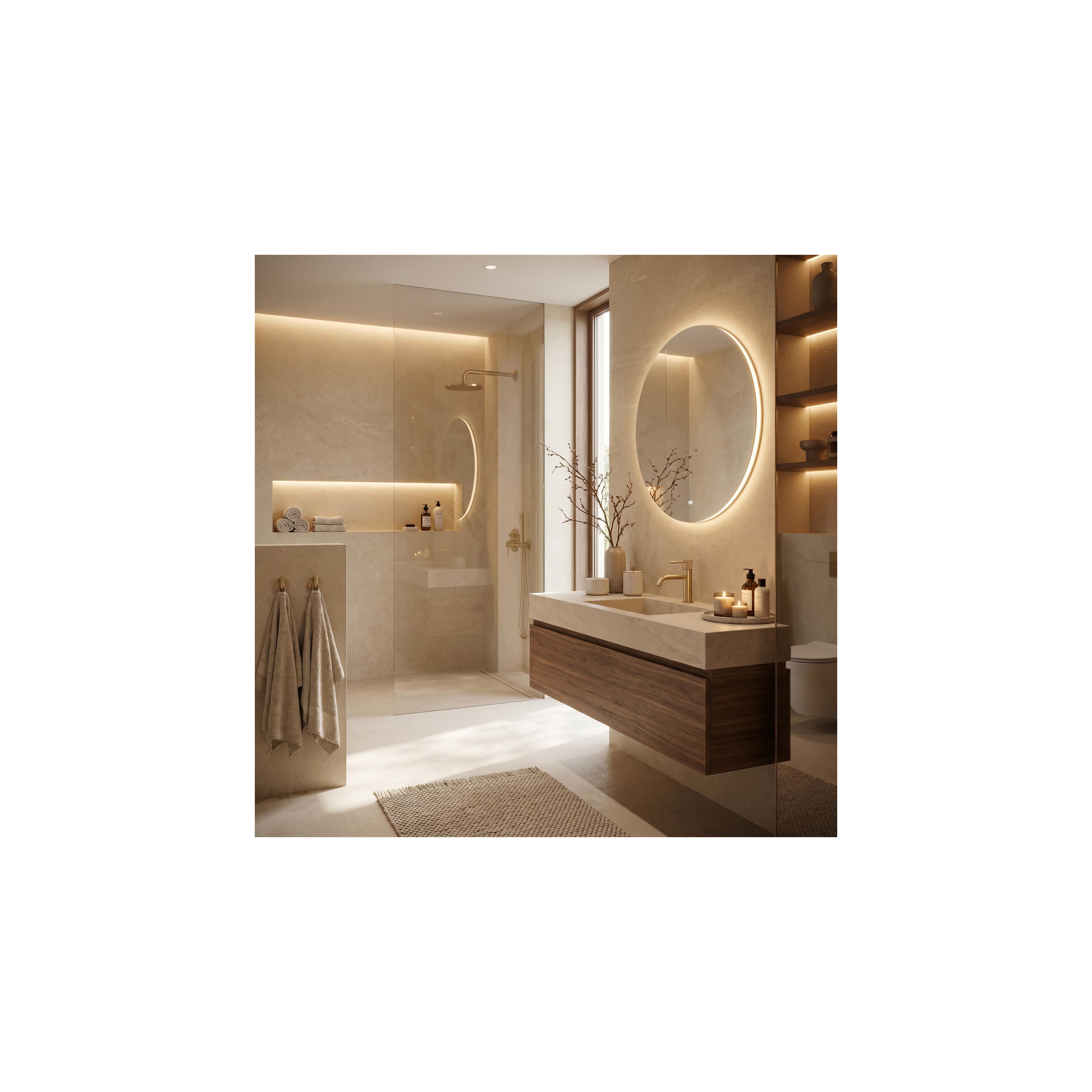 Bathroom faucet Rea Venti Brush Gold Low