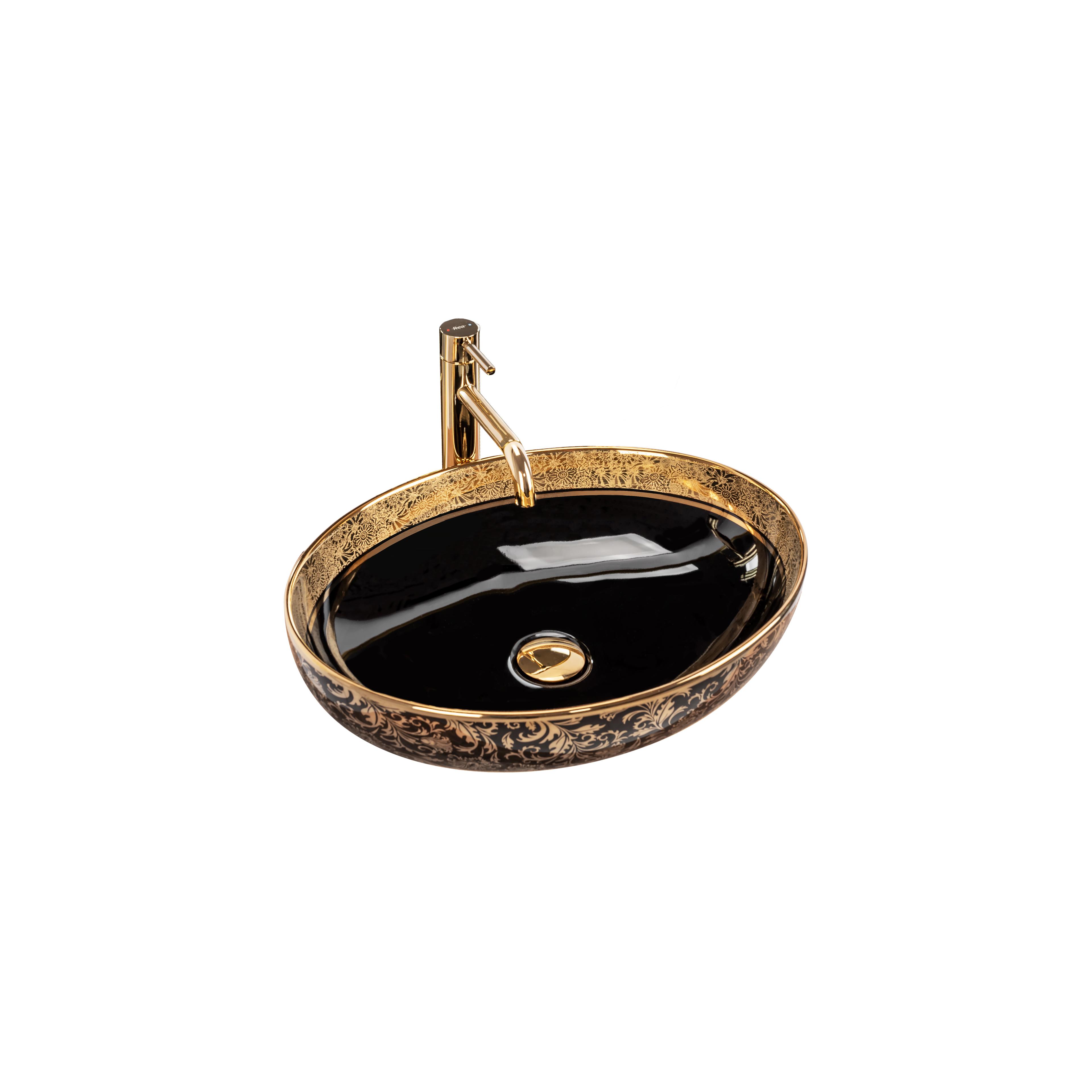 Umivalnik REA MARGOT BLACK/GOLD