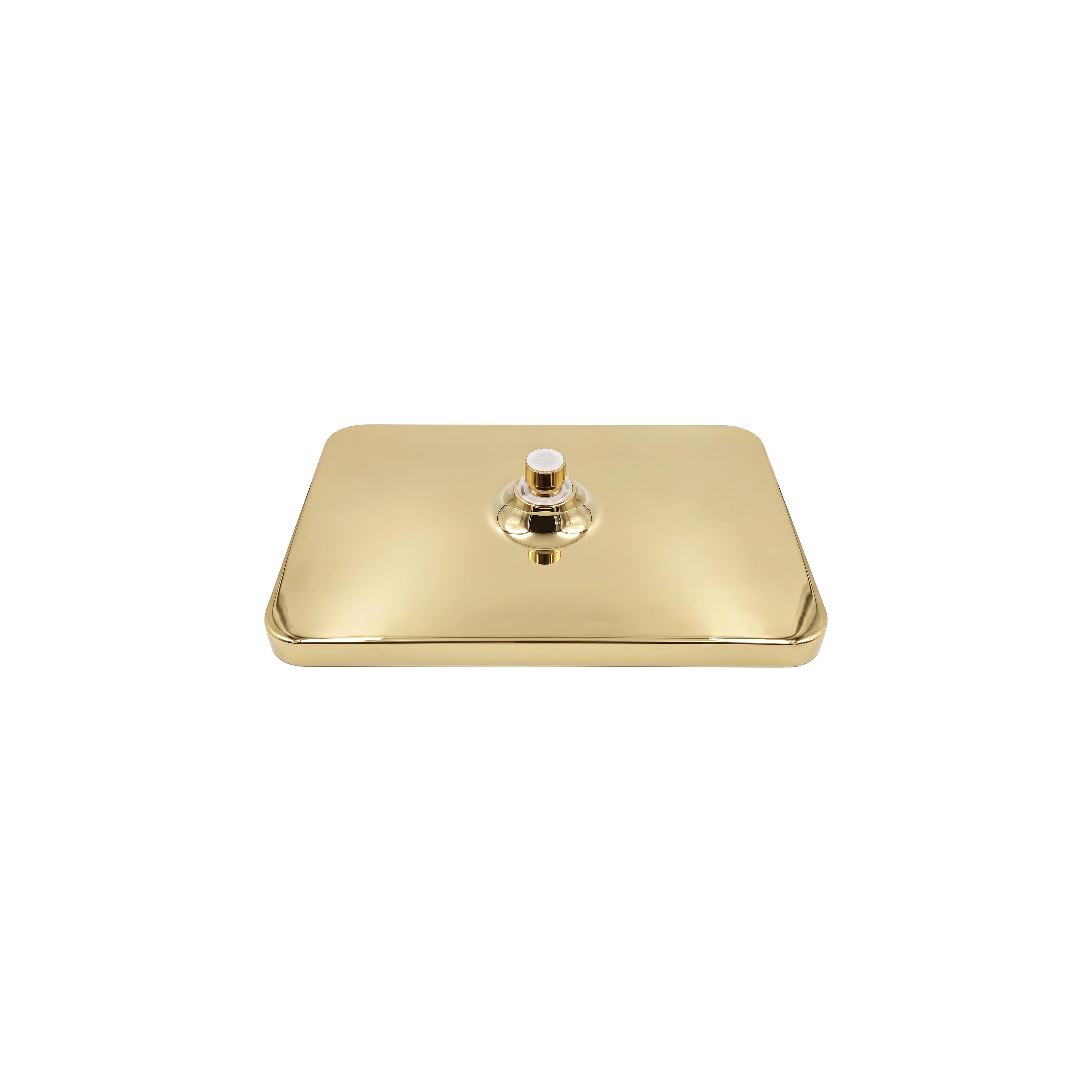 Прямоугольный верхний душ REA JS-032 Gold