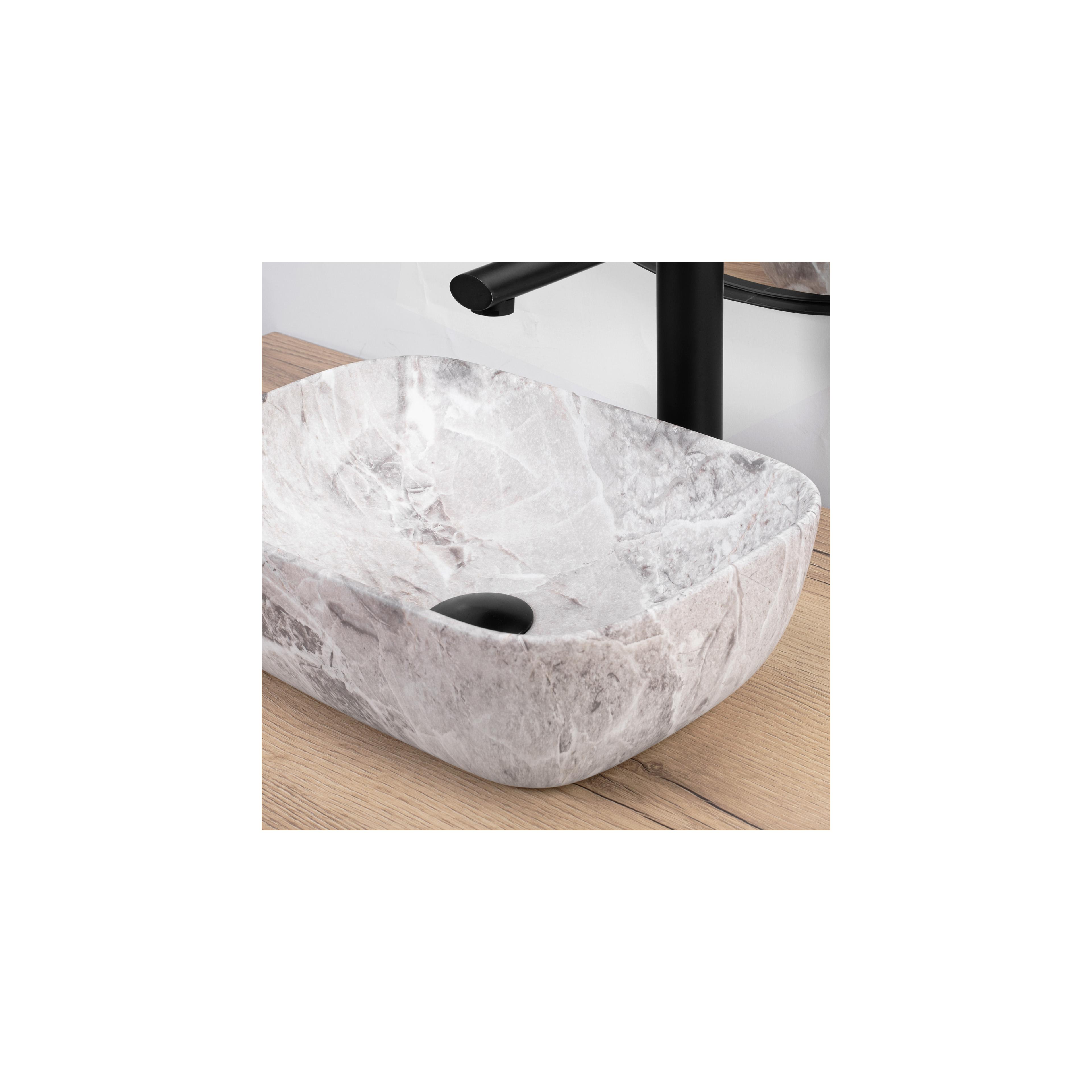 Lavoar pentru blat Rea Belinda mini stone matt