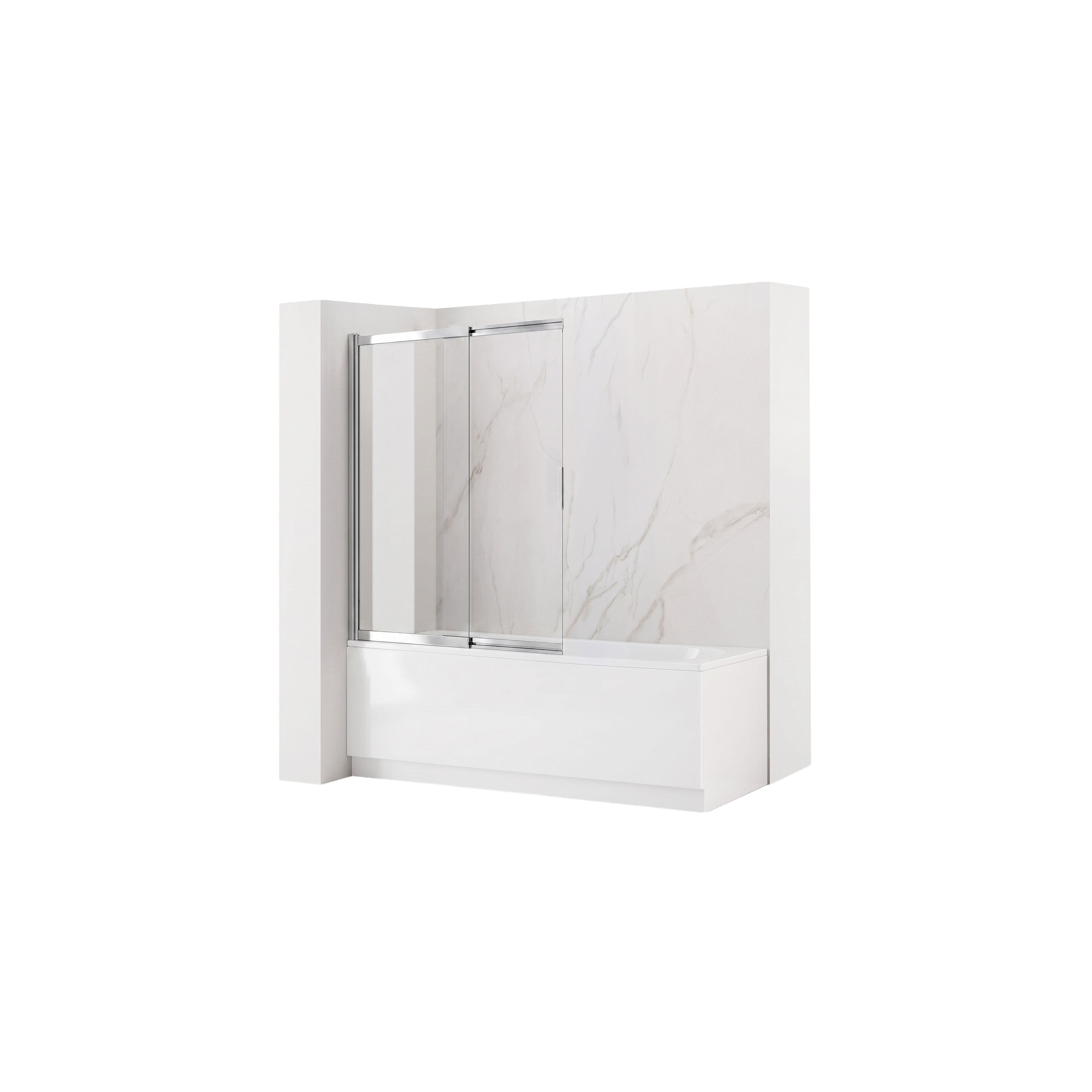 Paravento vasca scorrevole REA Dario Chrome 120