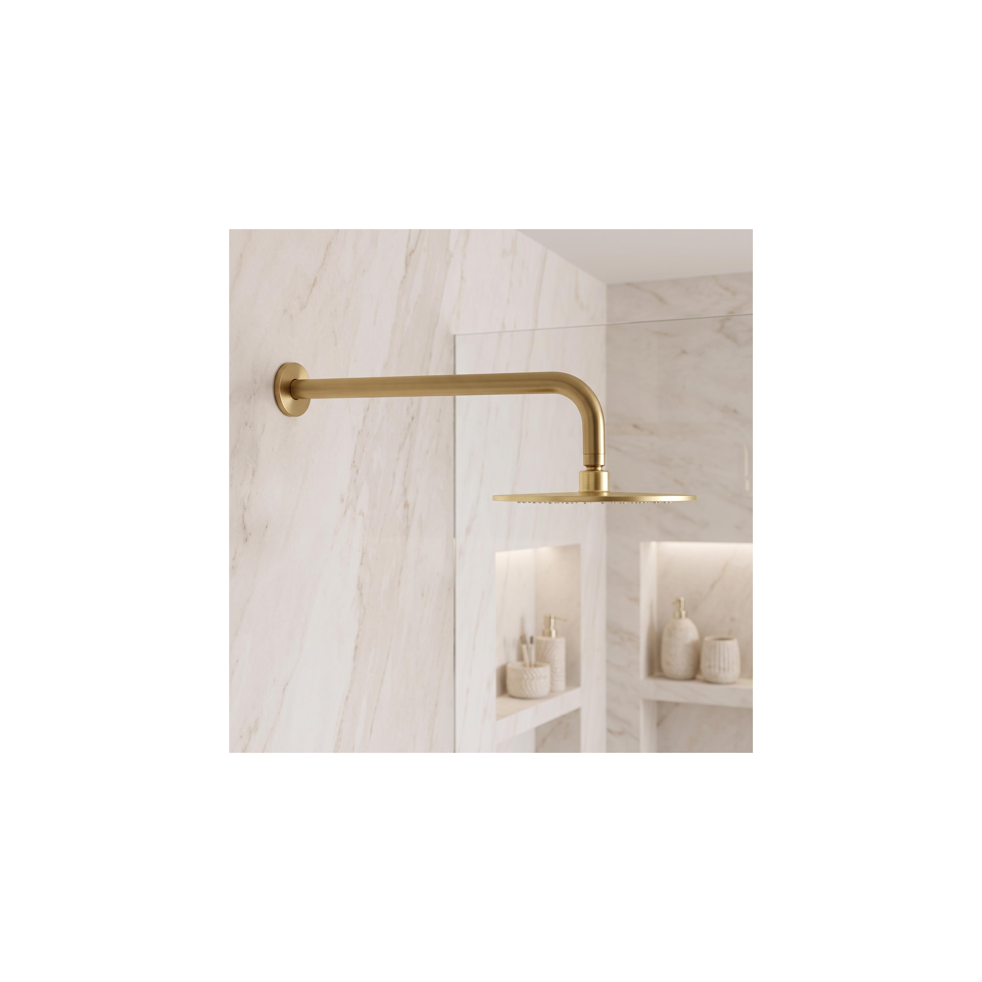 Bras de douche rond REA JS-9021 40cm Brush gold