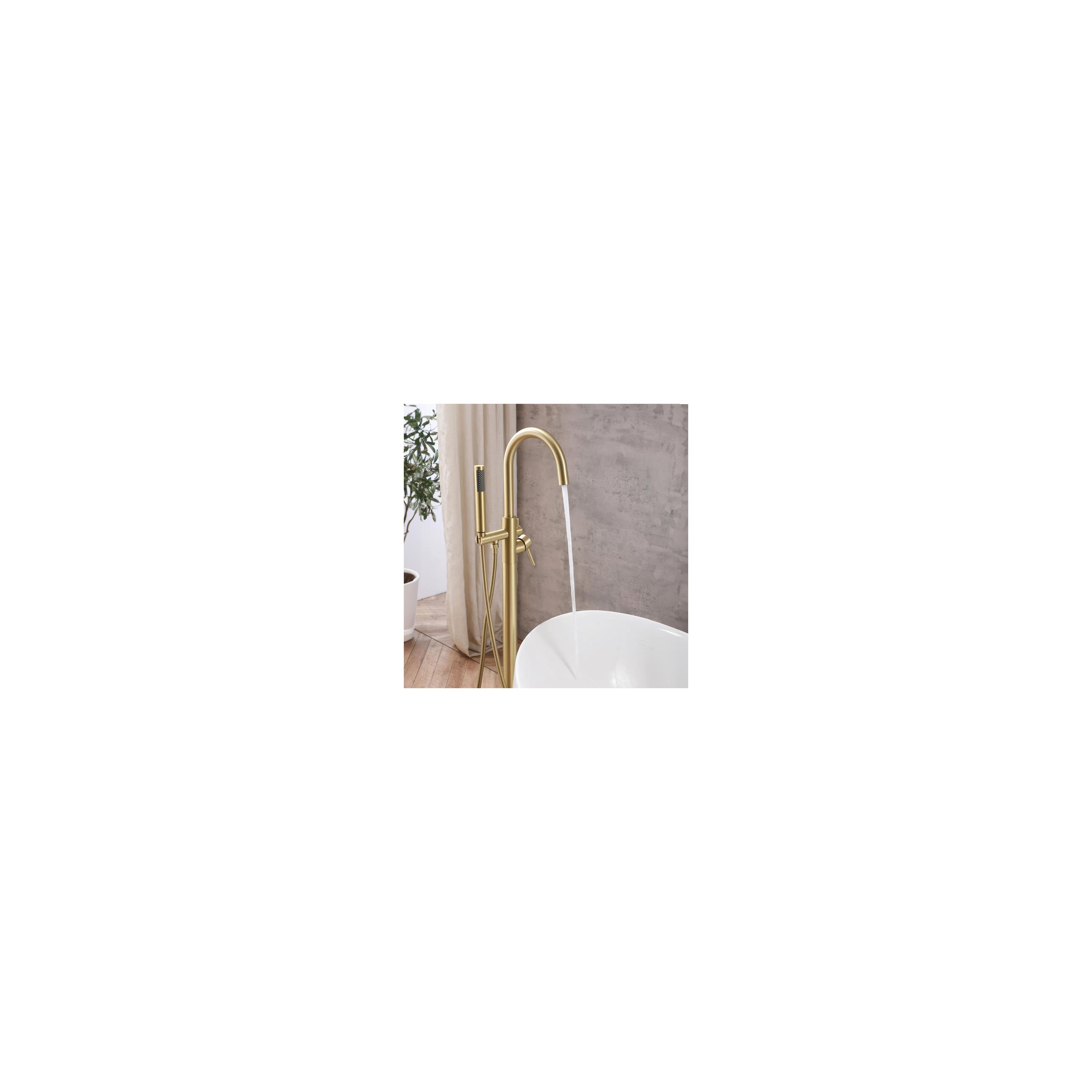 Free-standing faucet Rea MONO Gold Brush